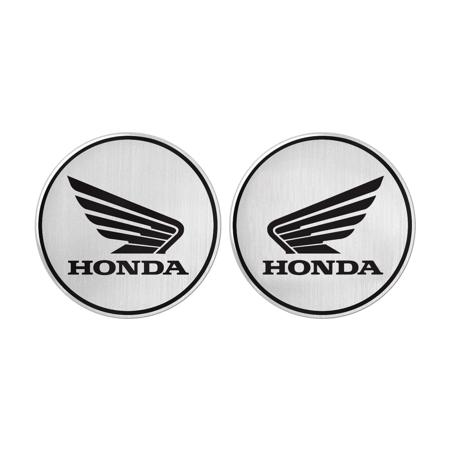 3D Honda Logo Kabartmalı Sticker (2 Adet) #renk_gümüş
