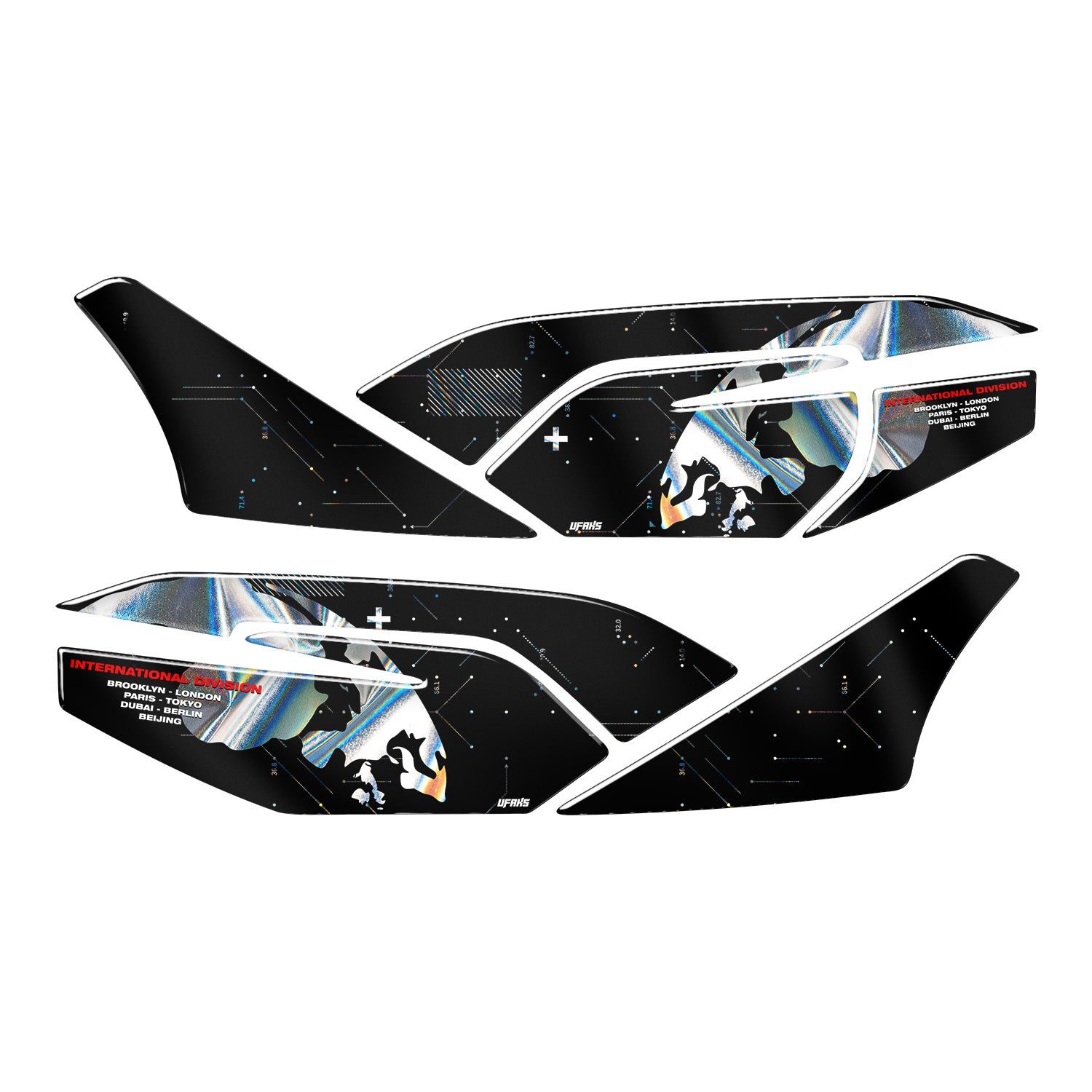 Honda PCX Dark Future Metallic Yan Pad Set (2021-2024)