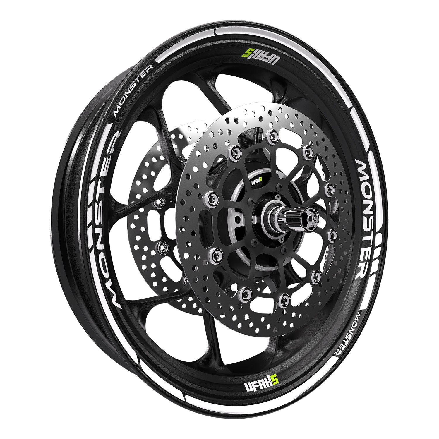 Monster Racing Jant Şeridi #renk_fosforlu beyaz