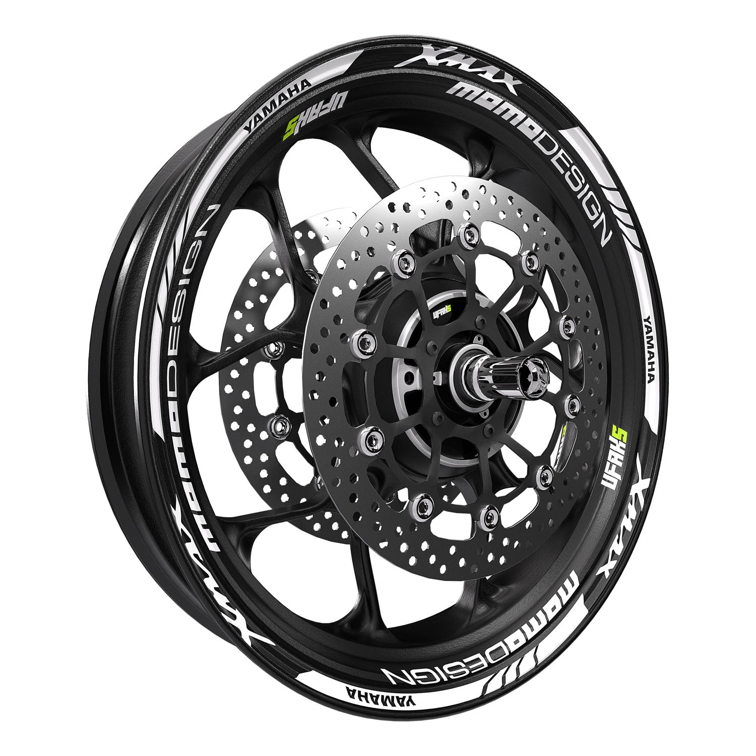 Yamaha XMAX Desenli Jant Şeridi #renk_beyaz