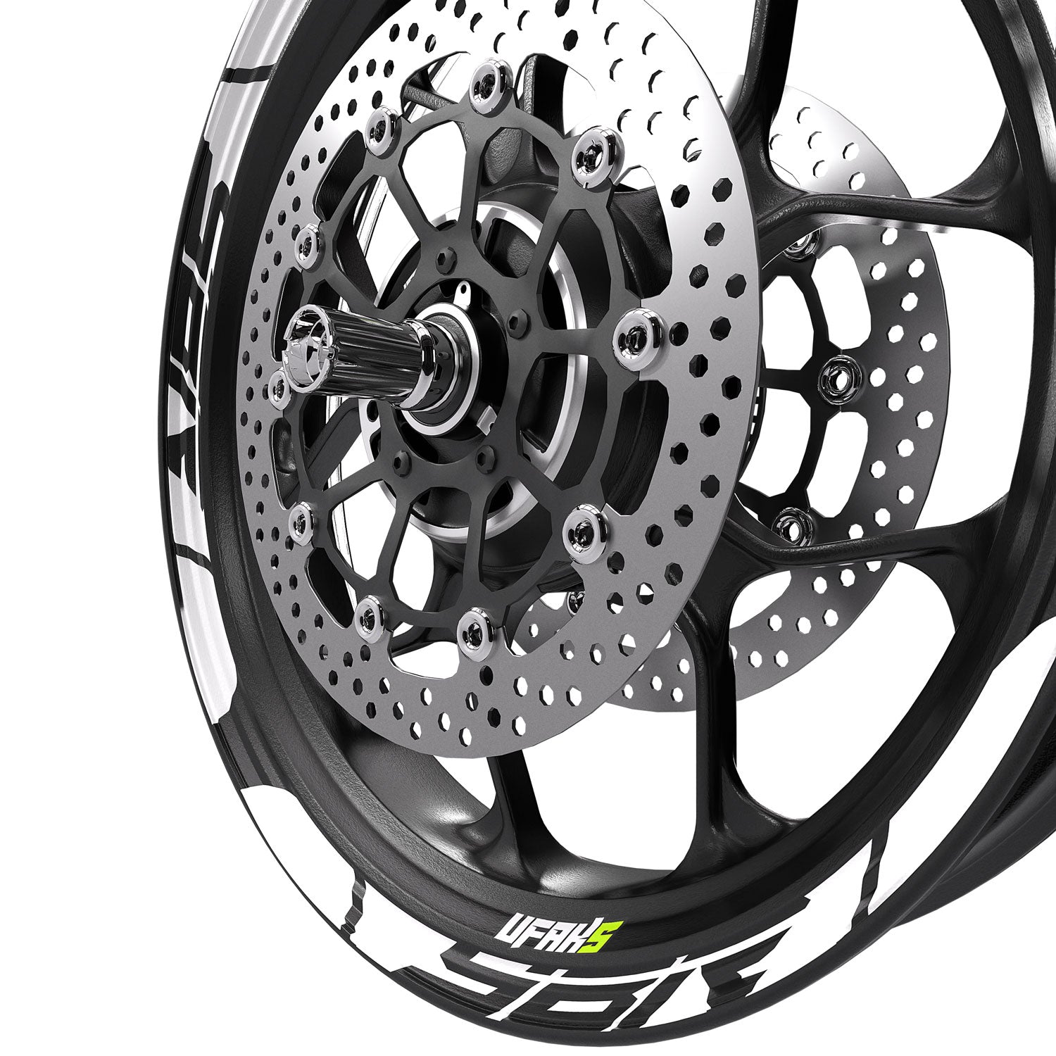 Yamaha YBR Tasarımlı Jant Şeridi #renk_fosforlu beyaz