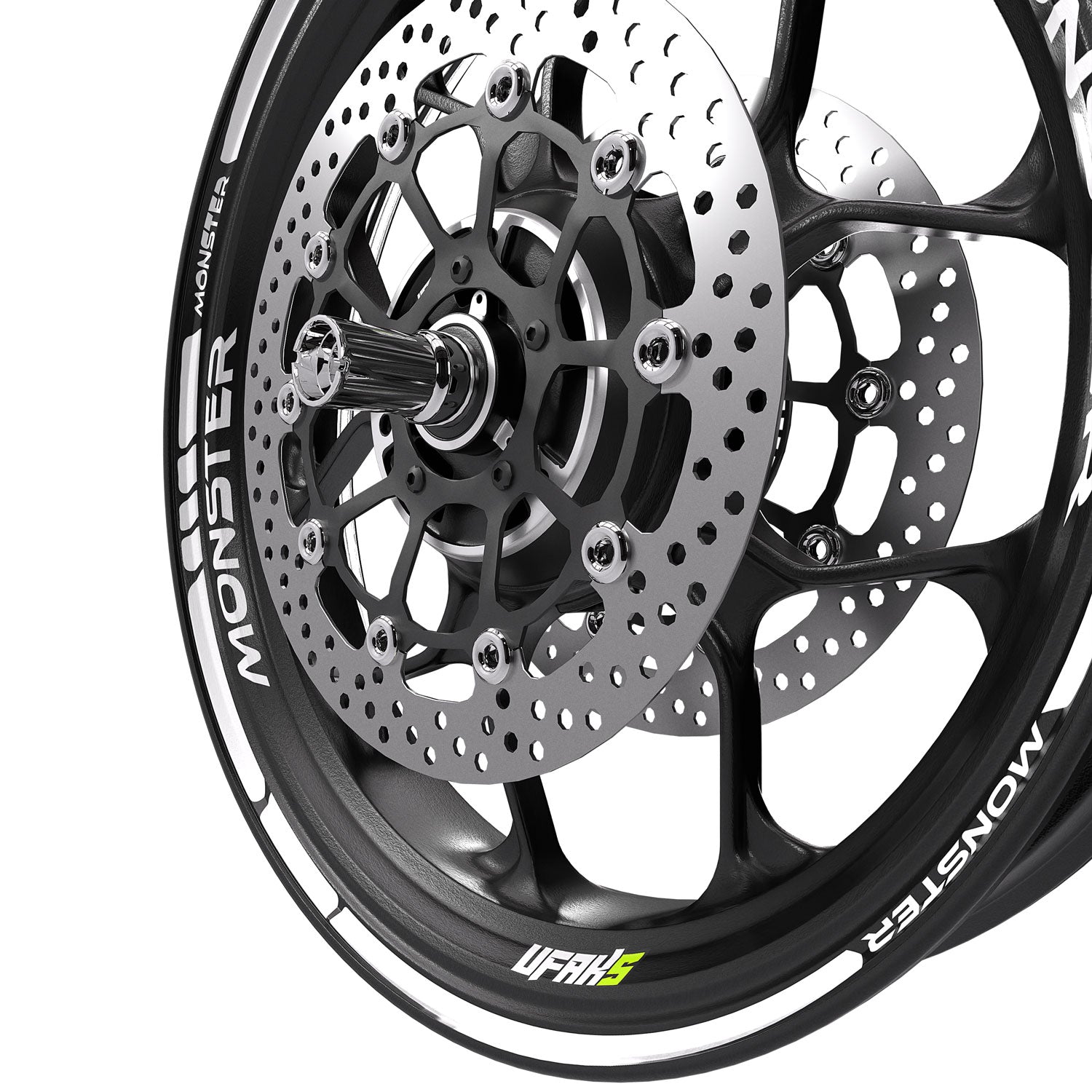 Monster Racing Jant Şeridi #renk_fosforlu beyaz