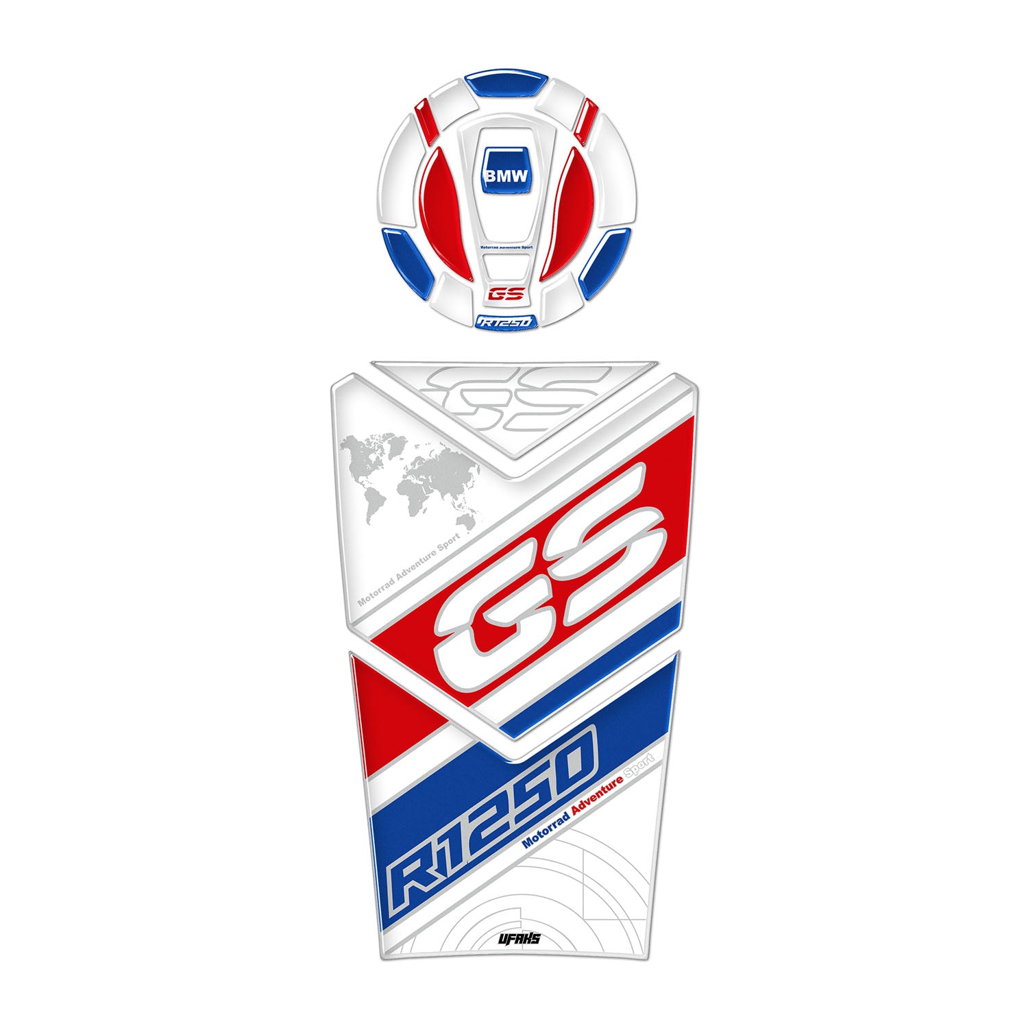 BMW R 1250 GS Motorrad Adventure Sport Tank Pad Set (2013-2023)