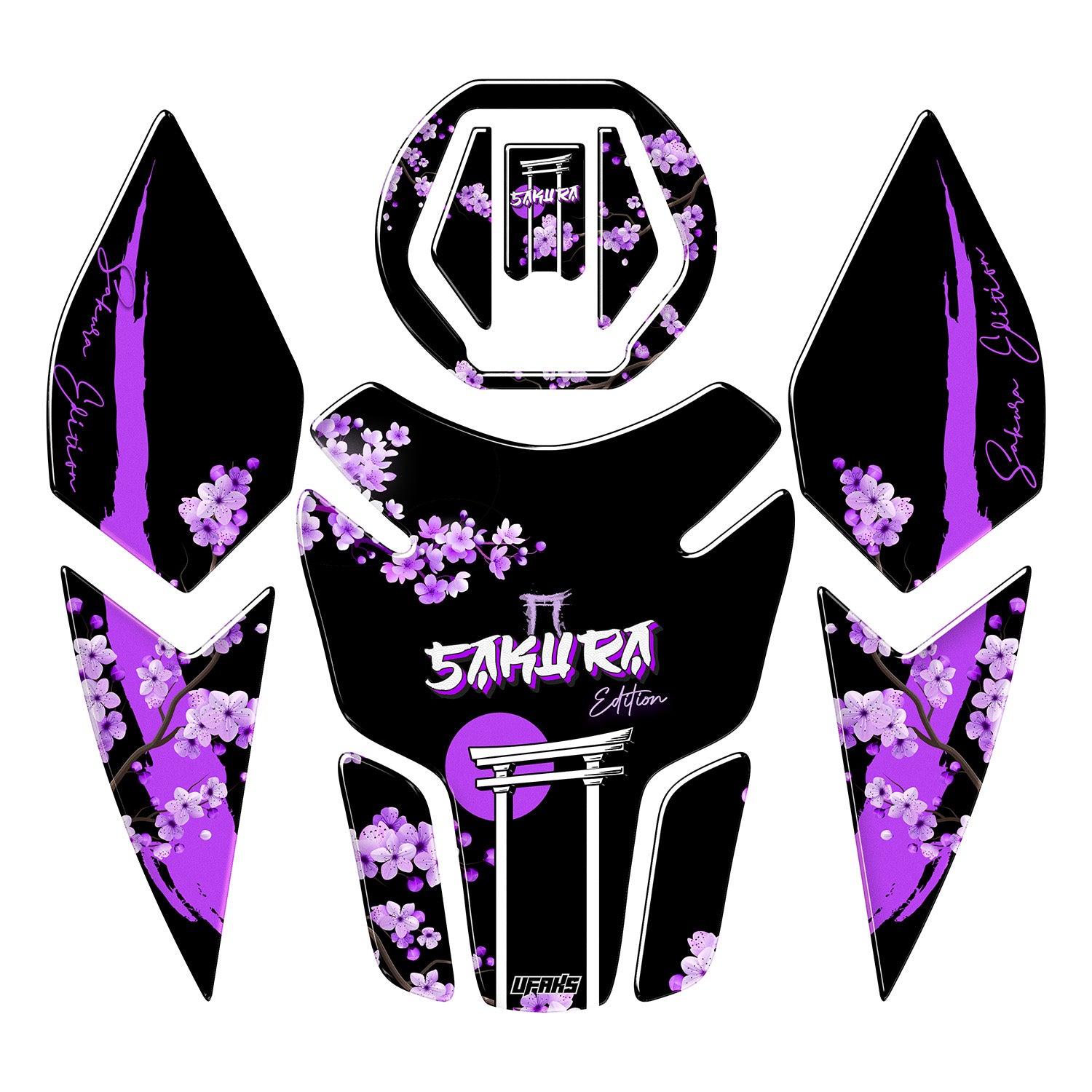 Bajaj Dominar D 250 / D 400 Sakura Edition Tank Pad Set #renk_mor