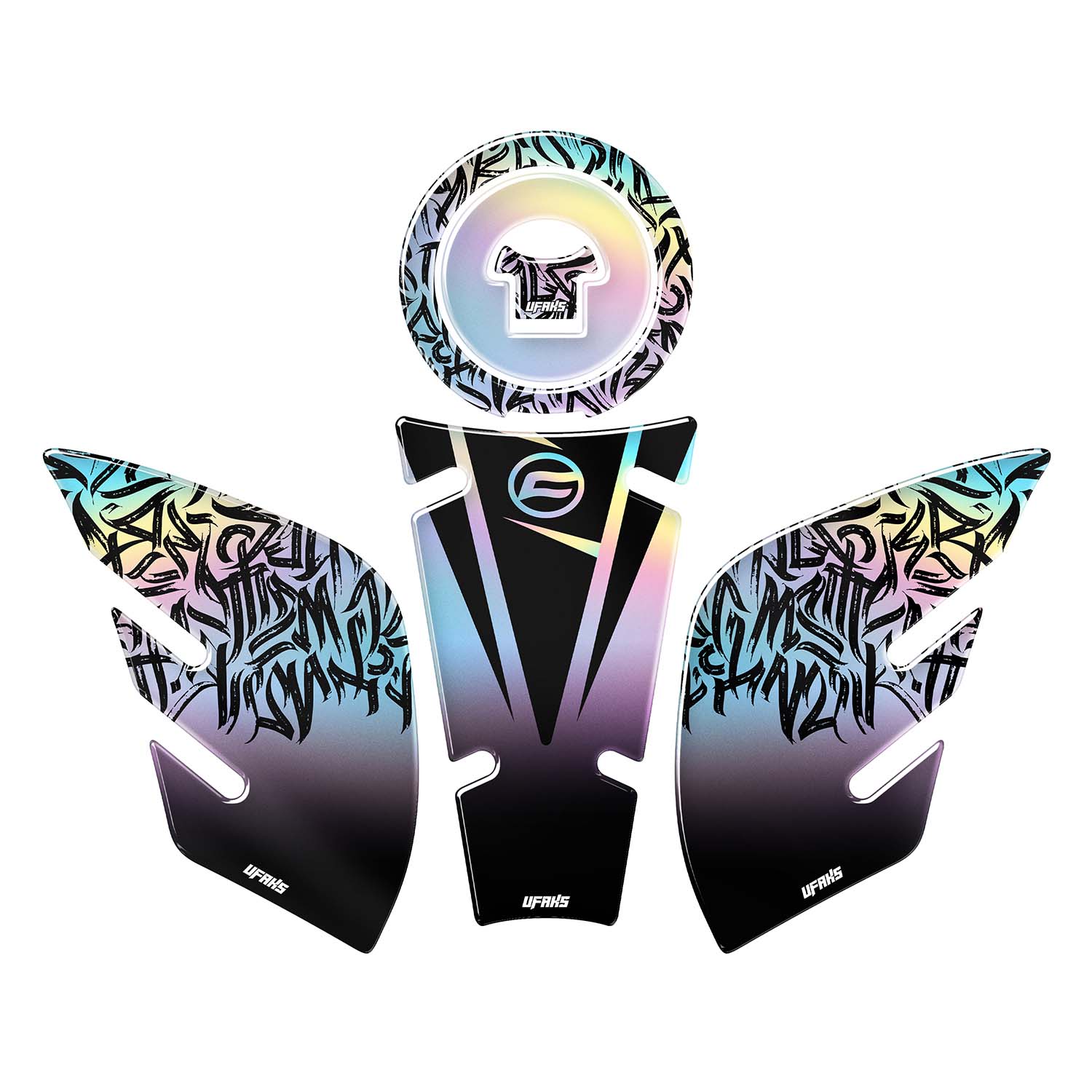 CFMOTO 250 NK Hologram Tank Pad Set (2017-2021)