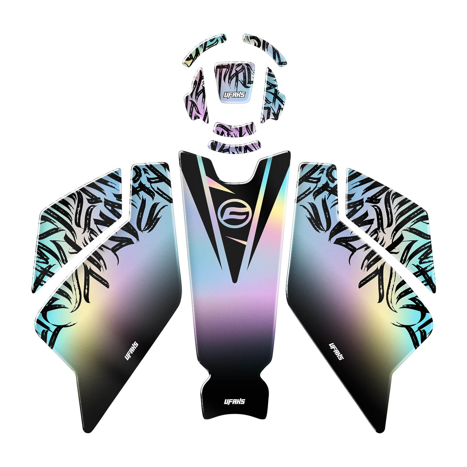 CFMOTO 250 NK Hologram Tasarımlı Tank Pad Set (2023-2024)