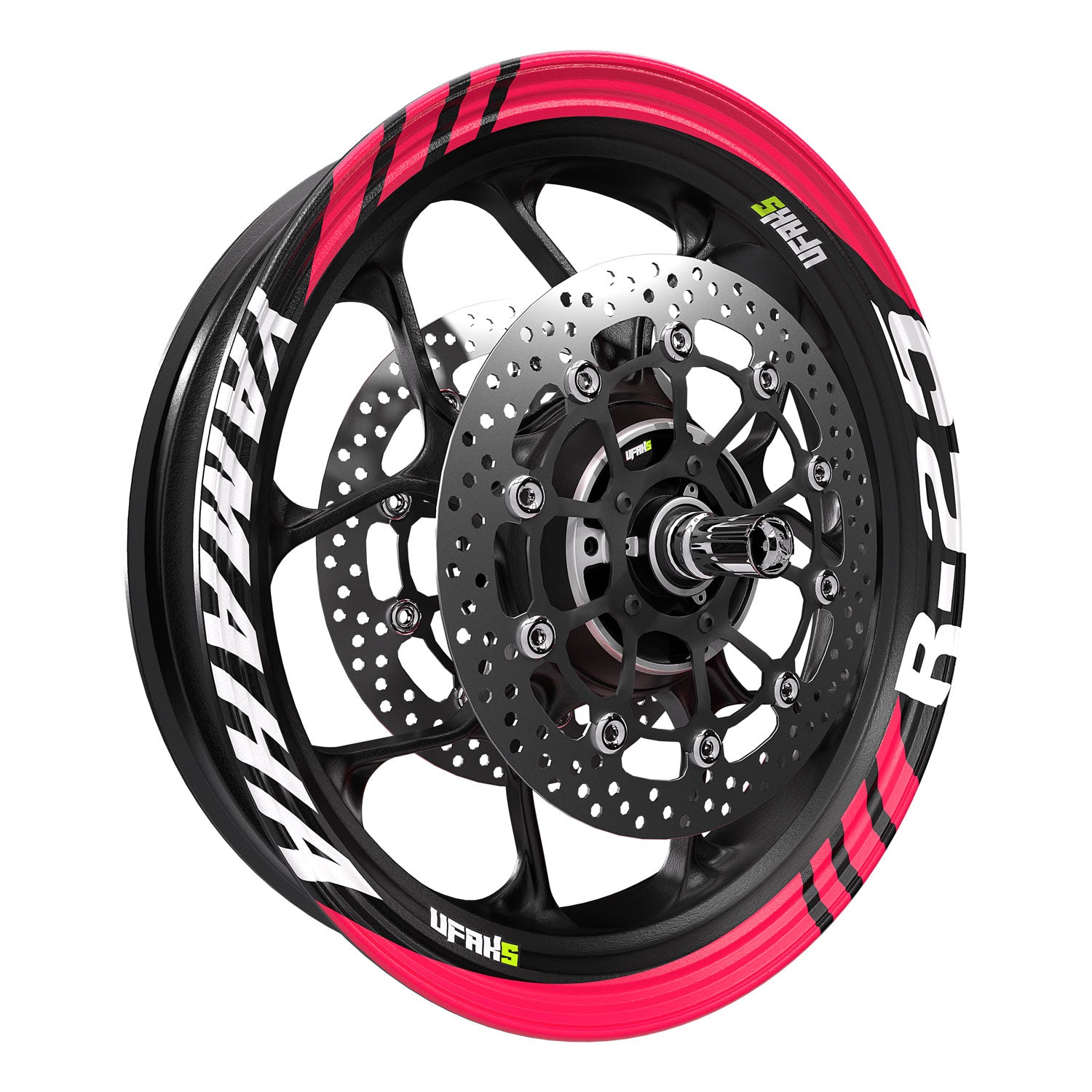 Yamaha R25 Geniş Jant Şeridi #renk_florasan pembe