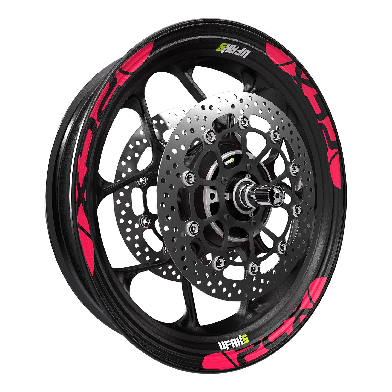 Honda PCX Kalın Jant Şeridi #renk_florasan pembe
