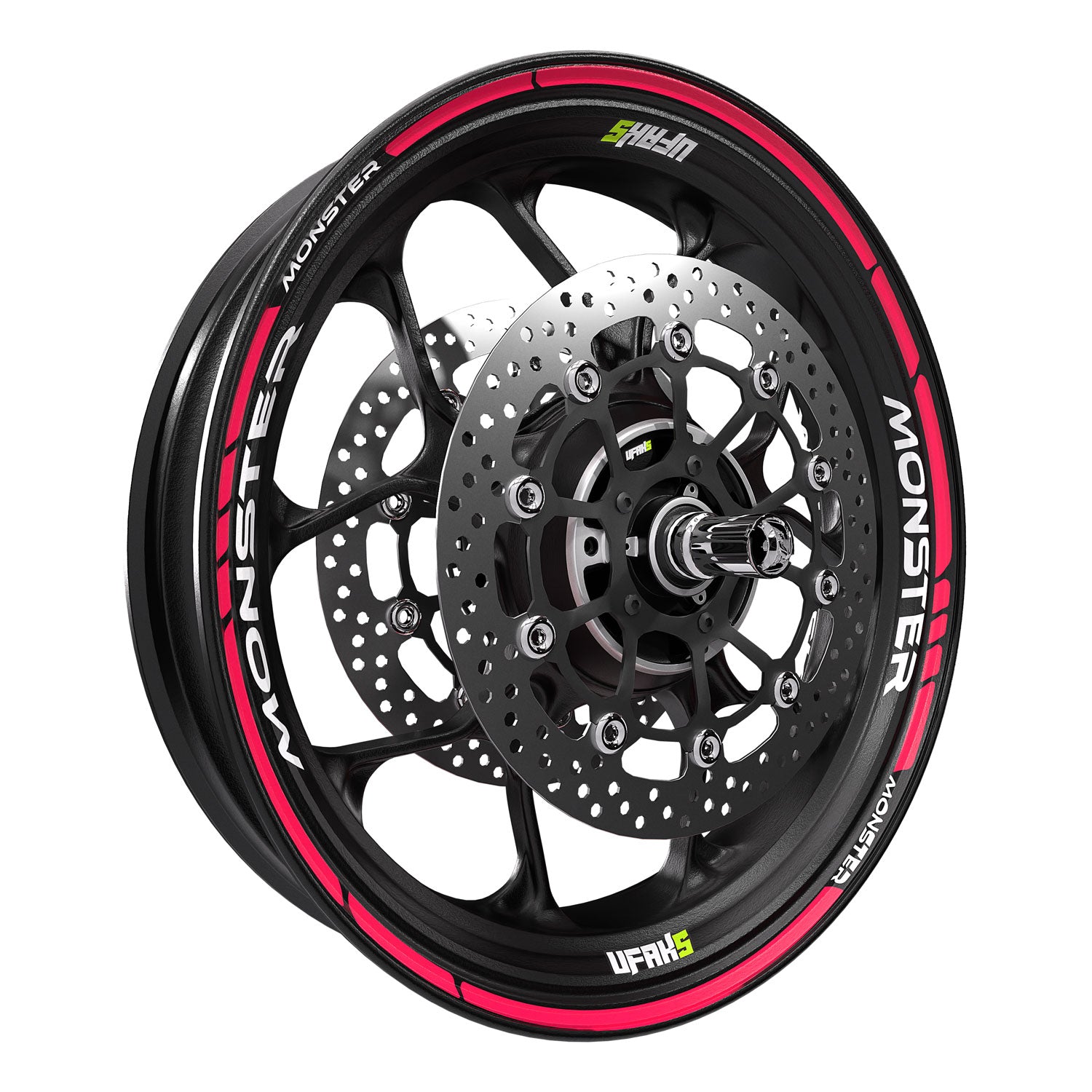 Monster Racing Jant Şeridi #renk_florasan pembe
