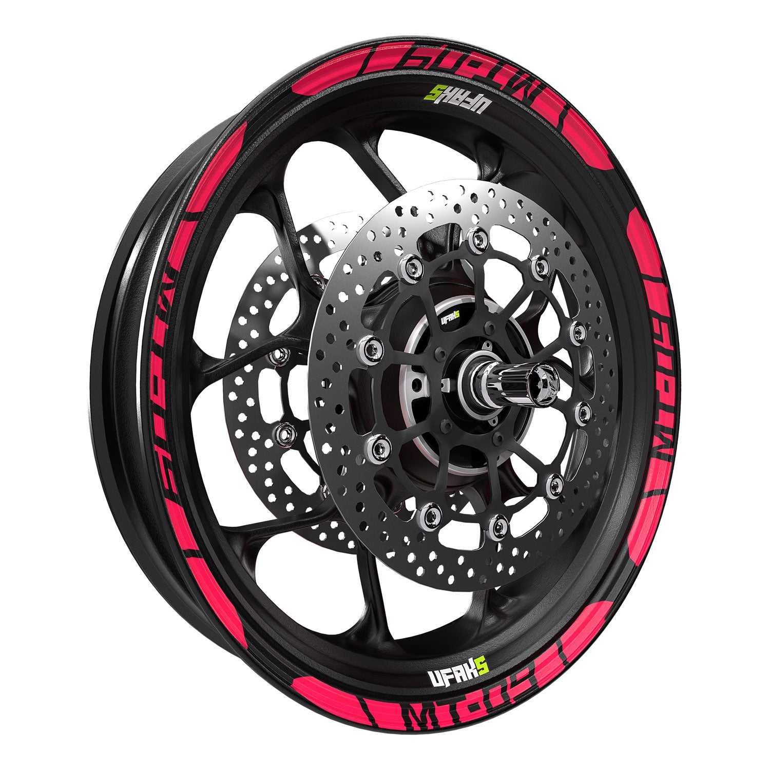 Yamaha MT-09 Jant Şeridi #renk_florasan pembe