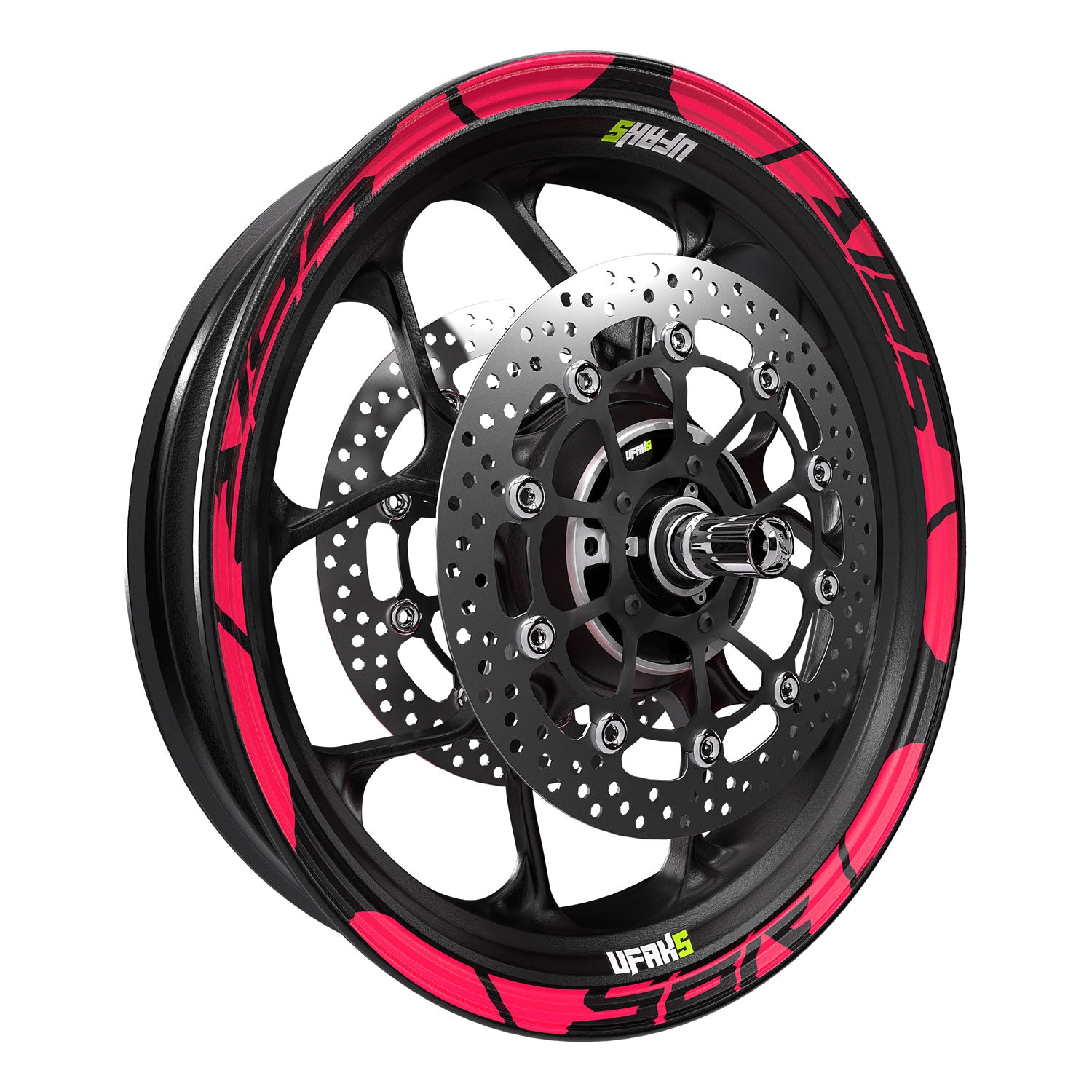 Yamaha YBR Tasarımlı Jant Şeridi #renk_florasan pembe