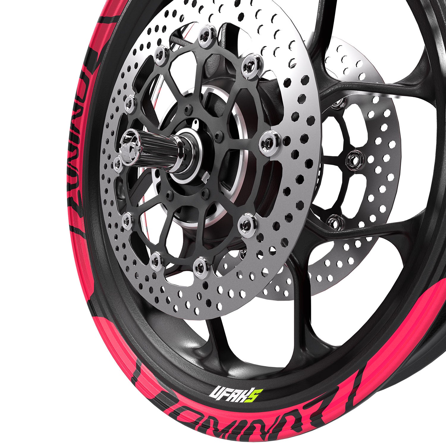 Bajaj Dominar Jant Şeridi #renk_florasan pembe