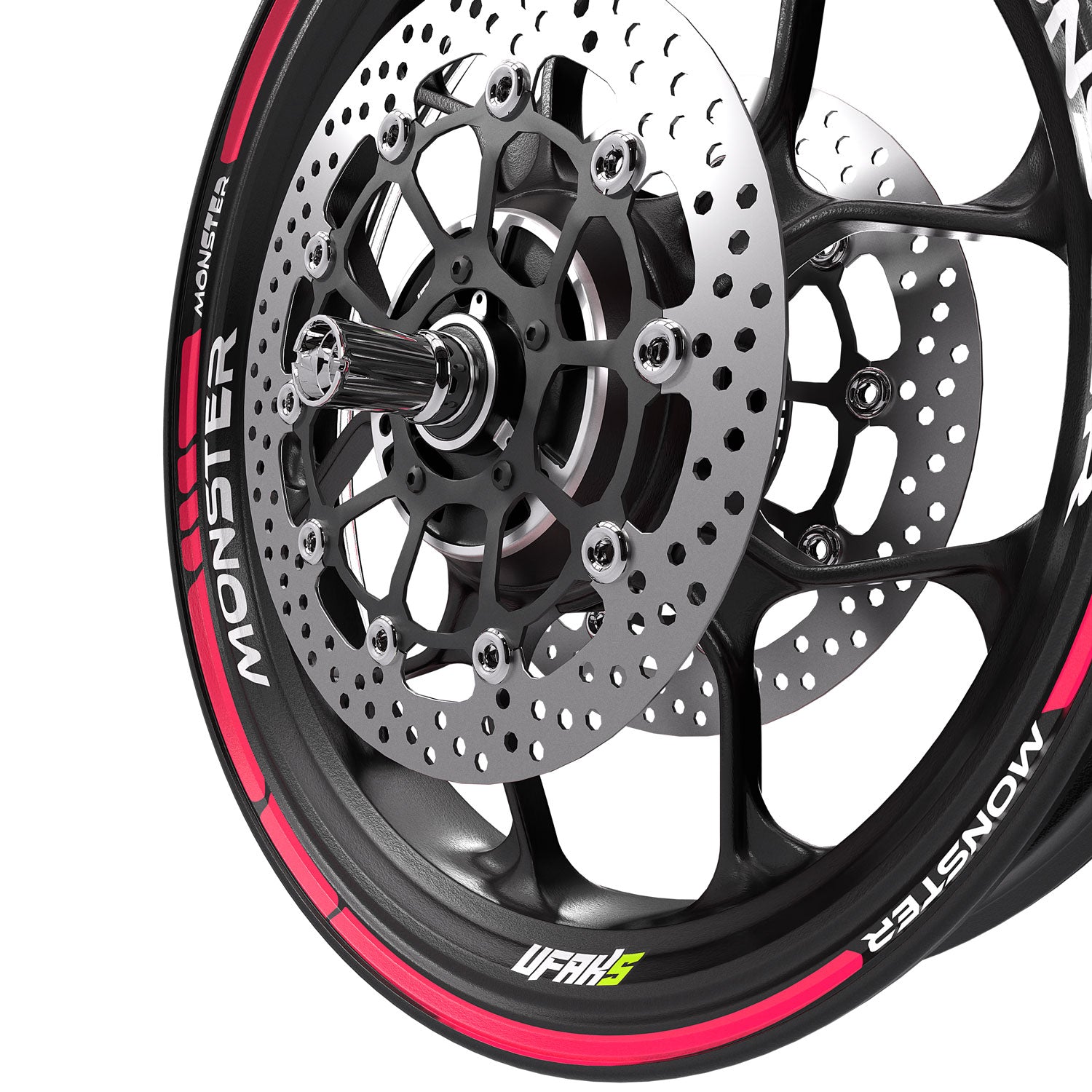 Monster Racing Jant Şeridi #renk_florasan pembe
