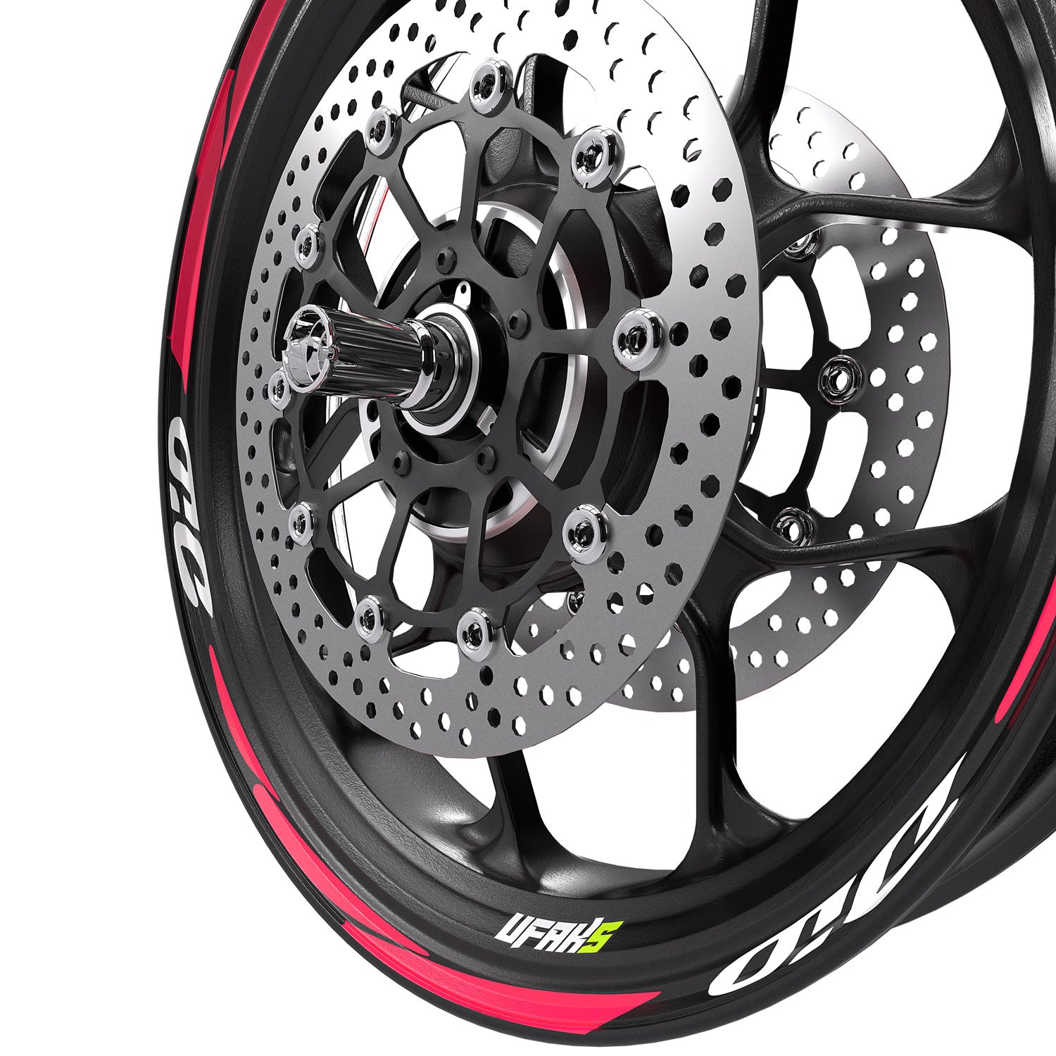 Honda Dio Parçalı Jant Şeridi #renk_florasan pembe