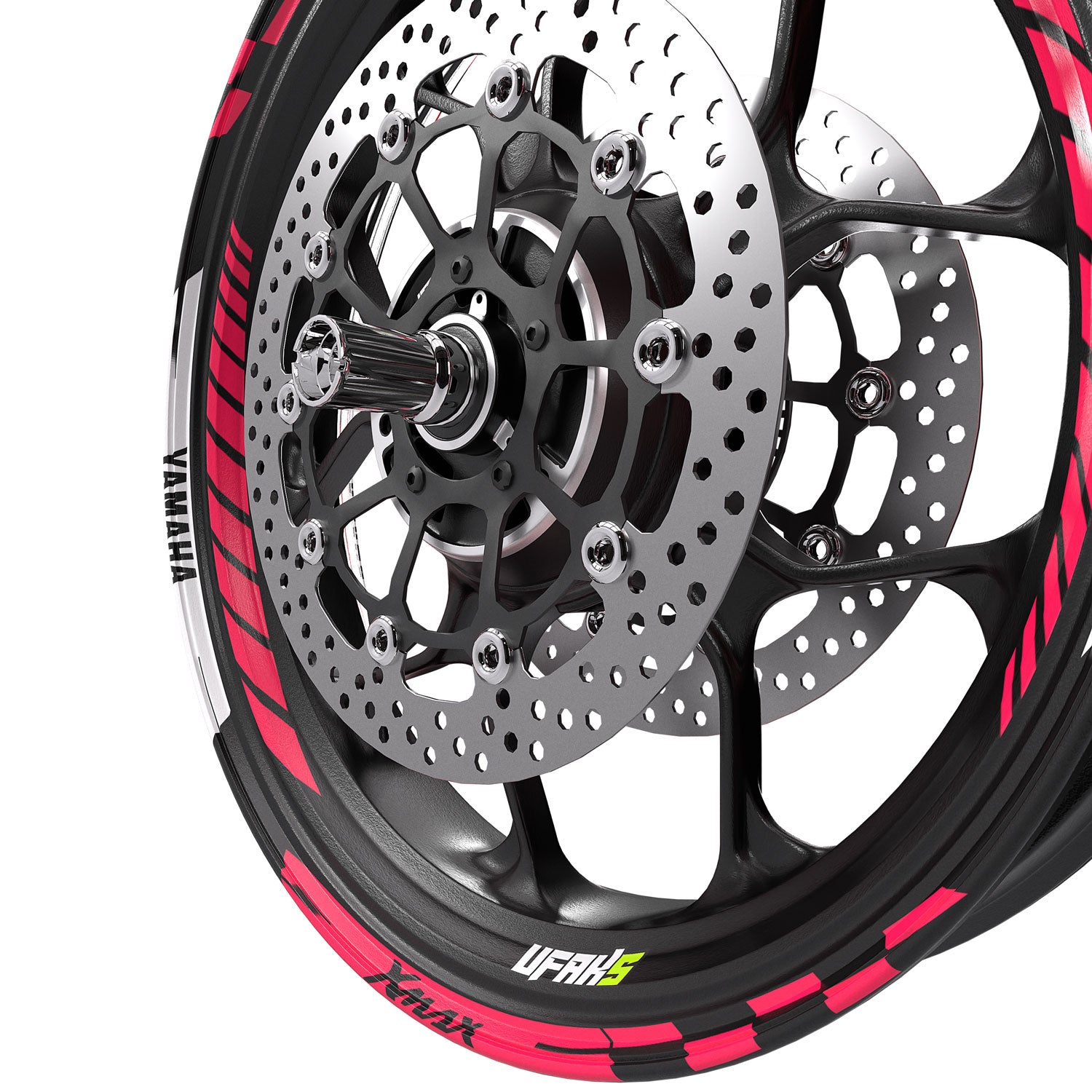 Yamaha XMAX Tasarımlı Jant Şeridi #renk_florasan pembe