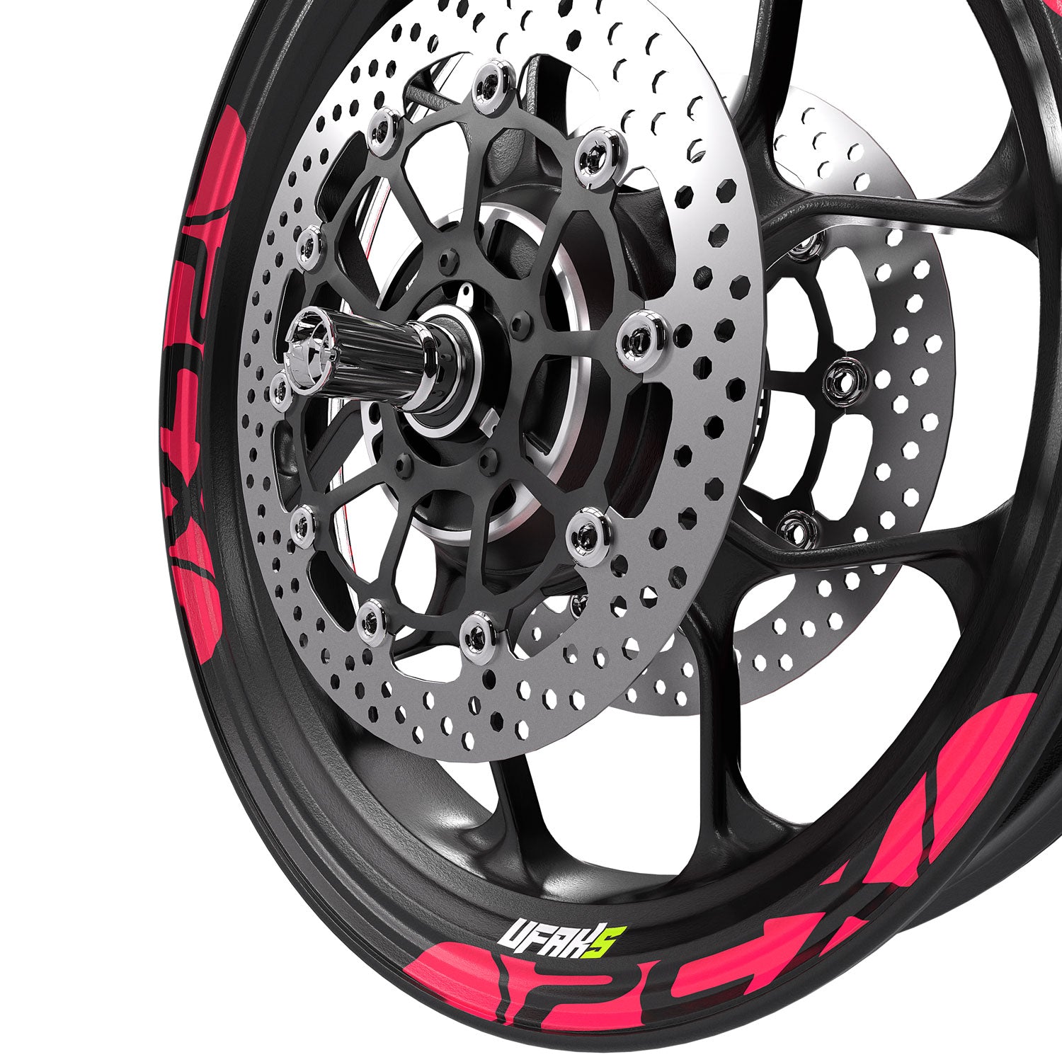 Honda PCX Kalın Jant Şeridi #renk_florasan pembe