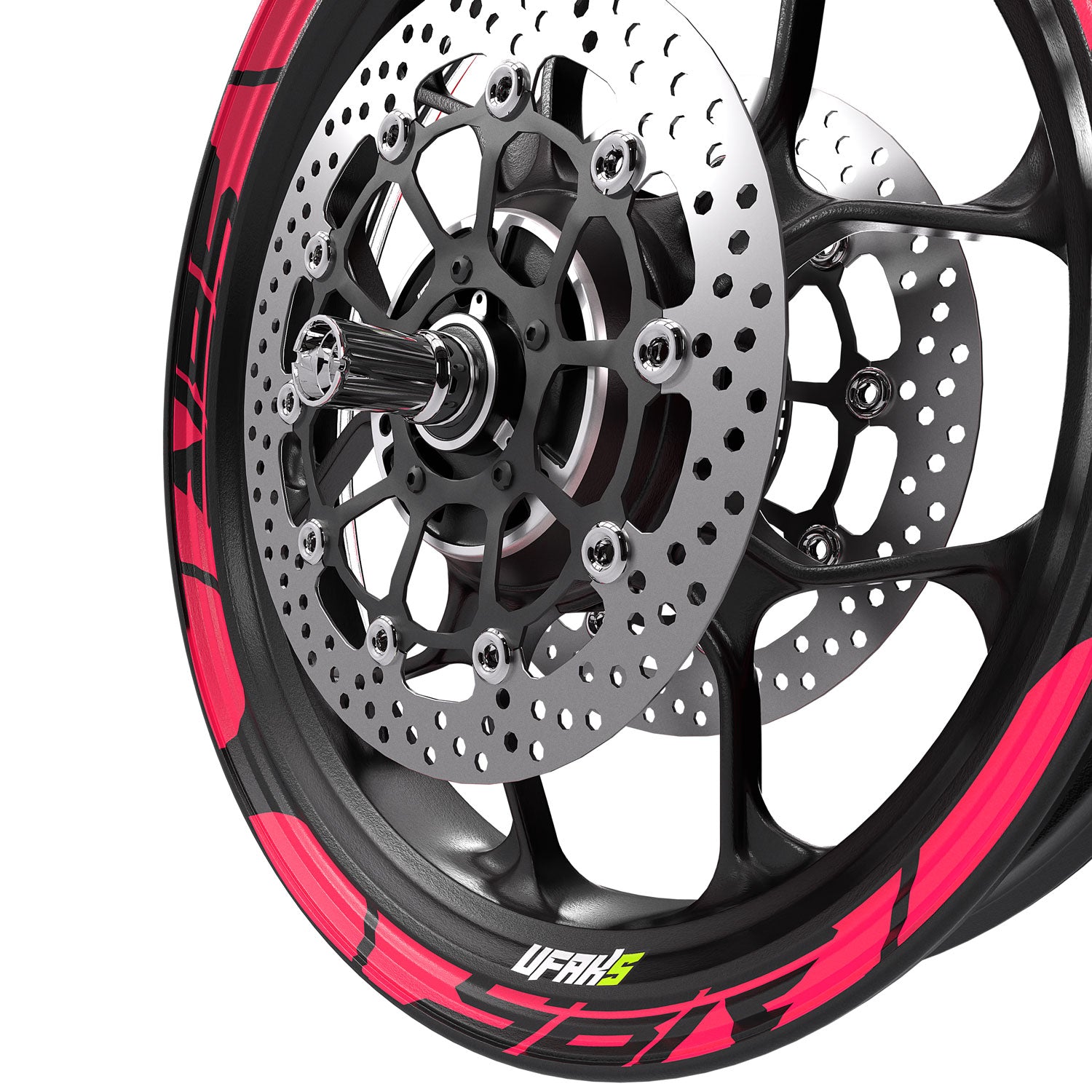 Yamaha YBR Tasarımlı Jant Şeridi #renk_florasan pembe