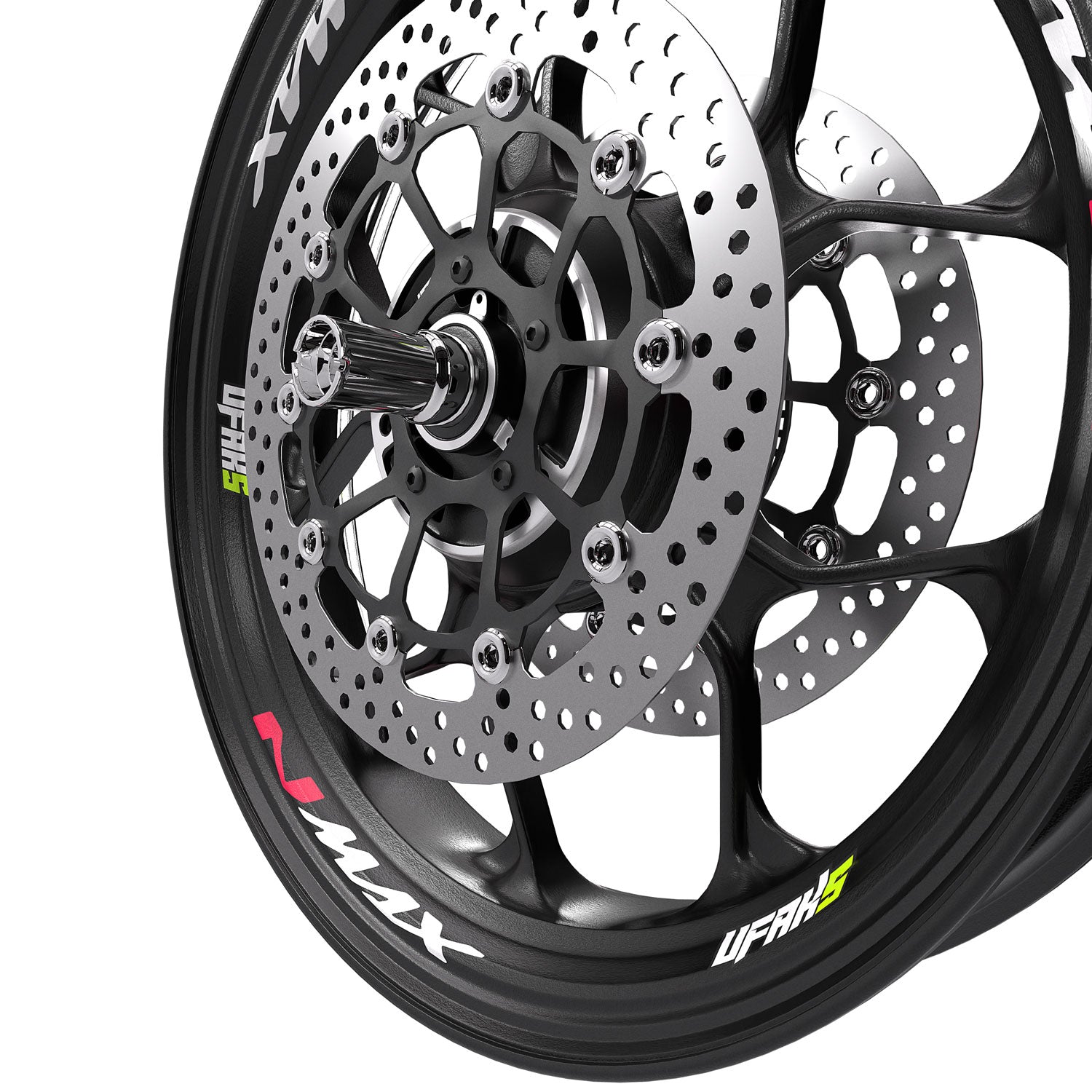 Yamaha NMAX Jant Sticker #renk_florasan pembe