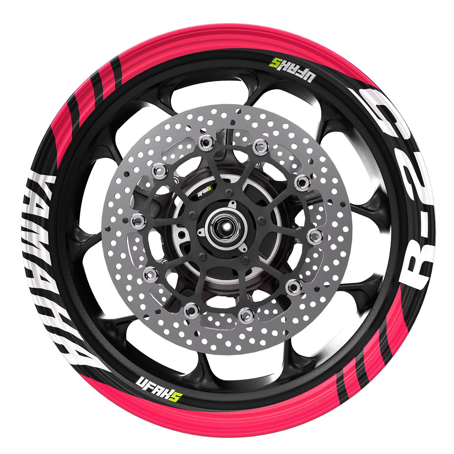 Yamaha R25 Geniş Jant Şeridi #renk_florasan pembe