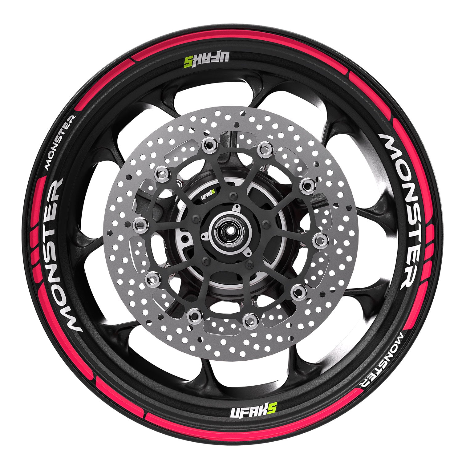 Monster Racing Jant Şeridi #renk_florasan pembe