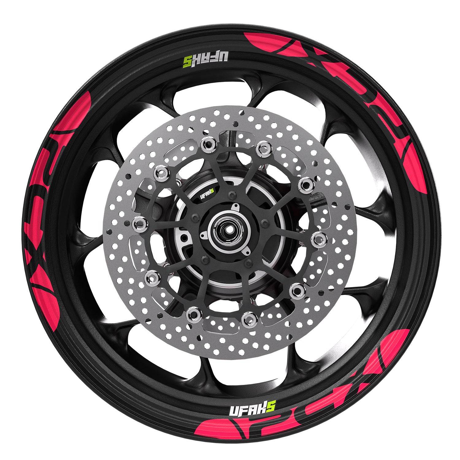 Honda PCX Kalın Jant Şeridi #renk_florasan pembe