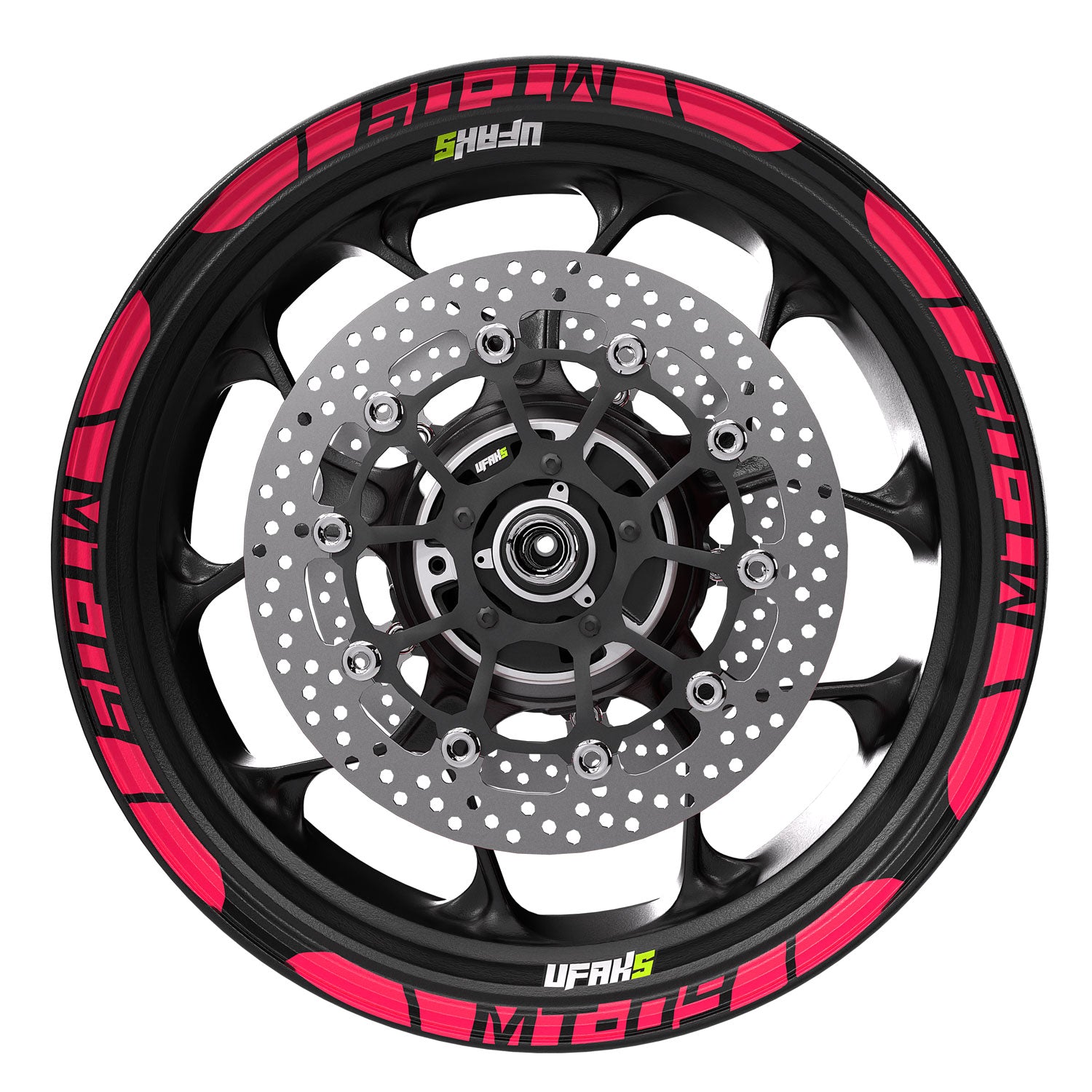 Yamaha MT-09 Jant Şeridi #renk_florasan pembe