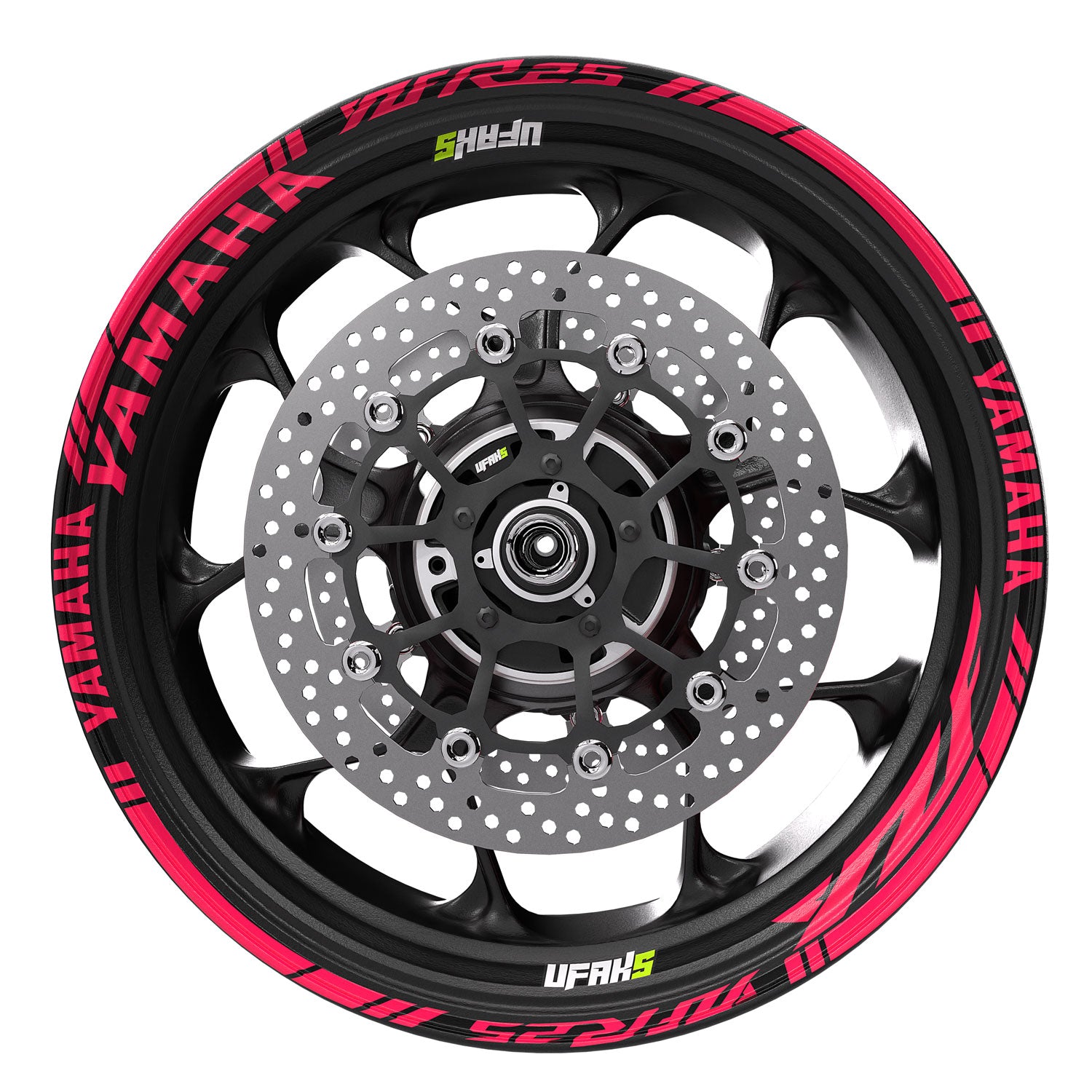 Yamaha YZF R25 Jant Şeridi #renk_florasan pembe