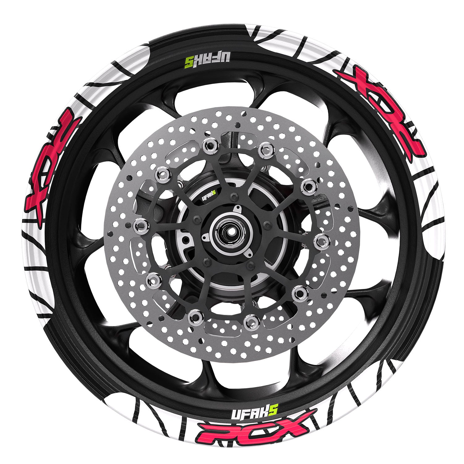 Honda PCX Tasarımlı Jant Şeridi #renk_florasan pembe