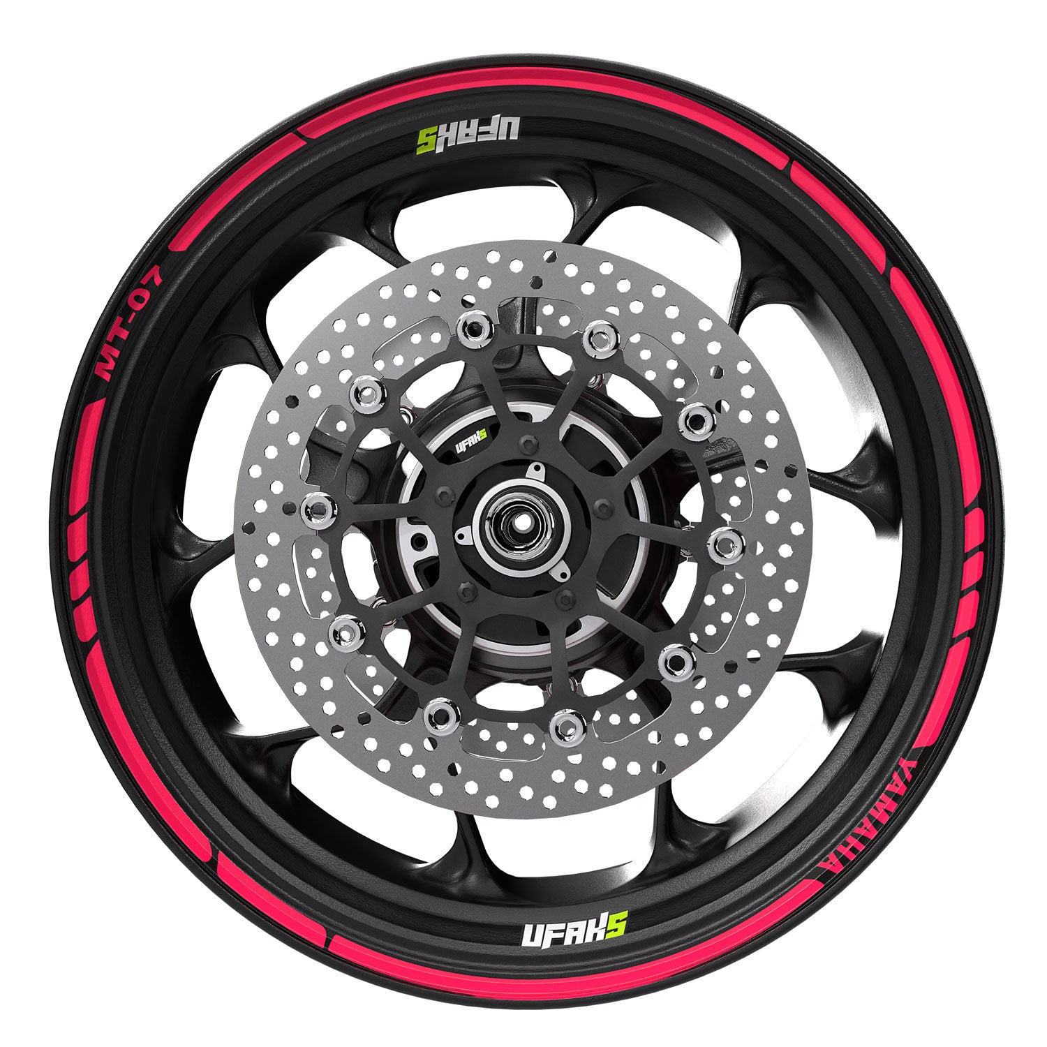 Yamaha MT-07 Jant Şeridi #renk_florasan pembe