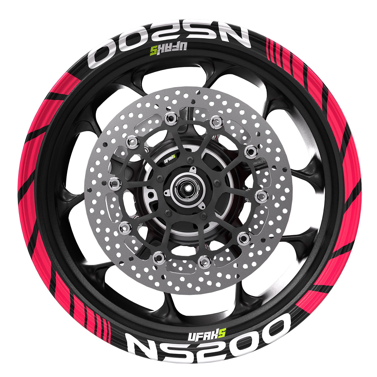 Bajaj Pulsar NS 200 Jant Şeridi #renk_florasan pembe