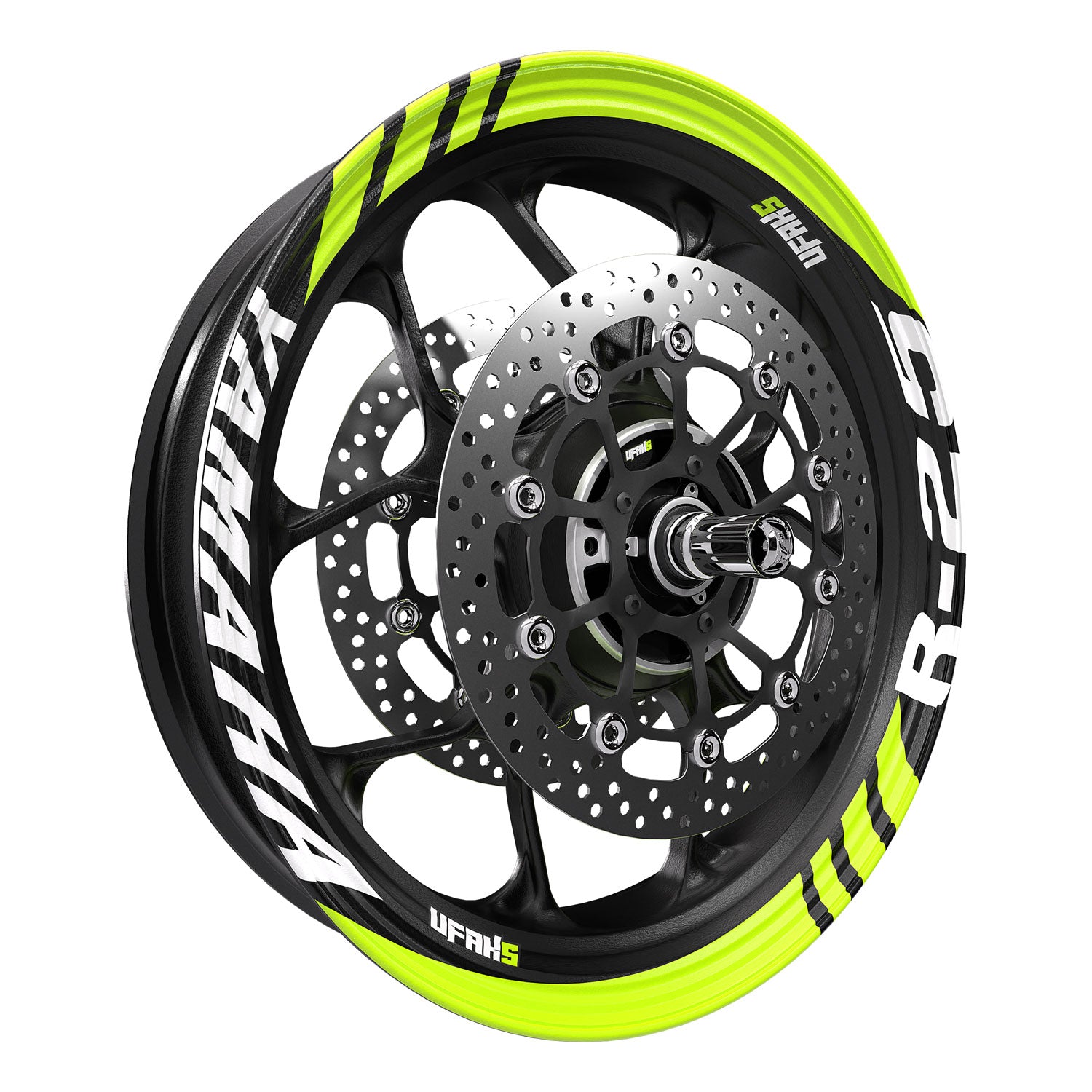 Yamaha R25 Geniş Jant Şeridi #renk_florasan sarı