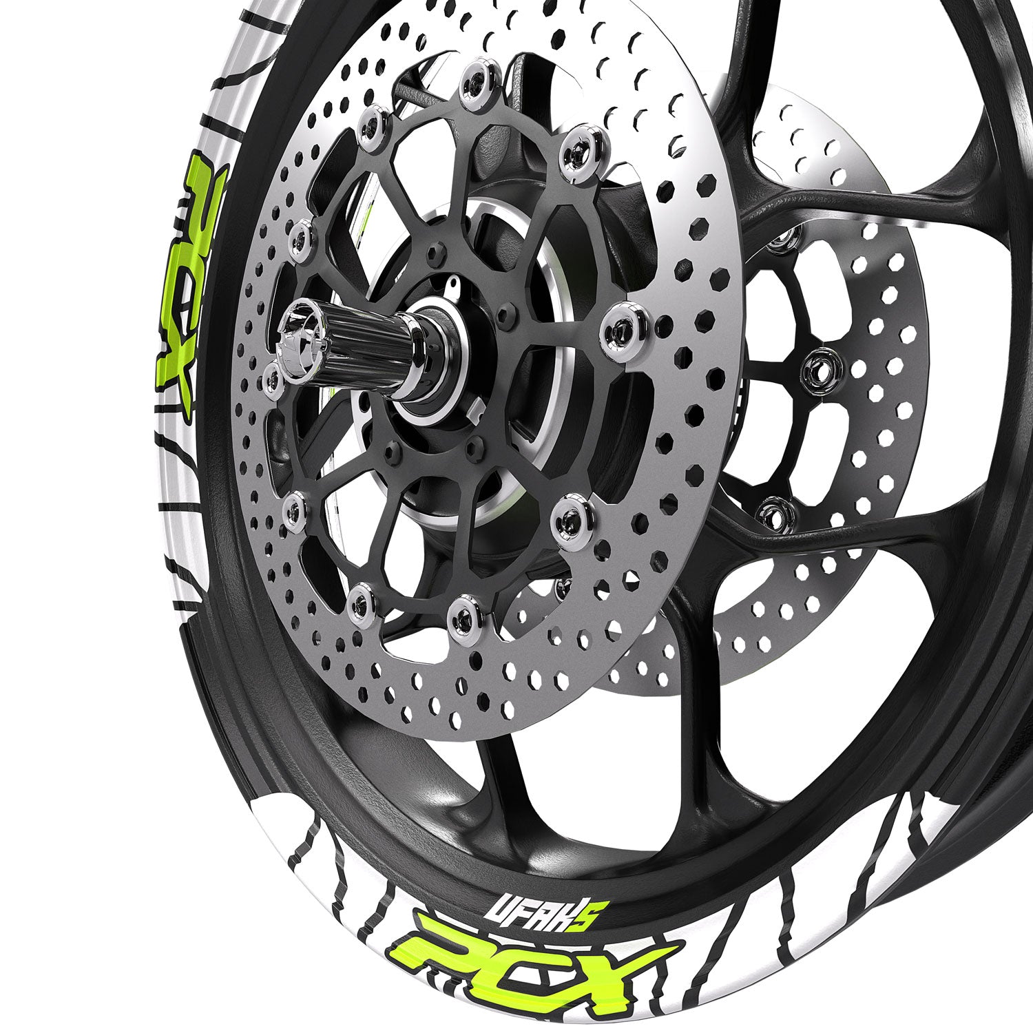 Honda PCX Tasarımlı Jant Şeridi #renk_florasan sarı