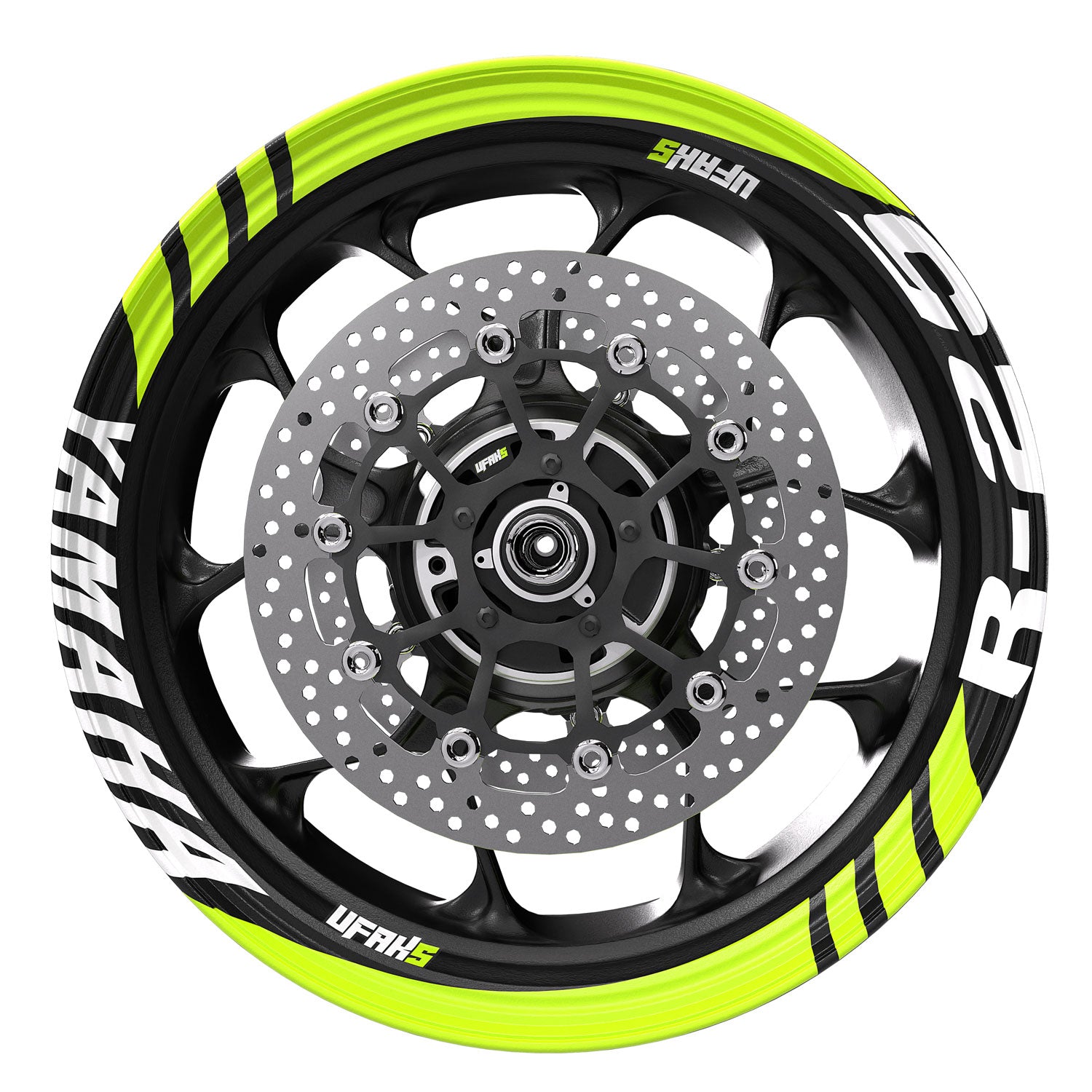 Yamaha R25 Geniş Jant Şeridi #renk_florasan sarı