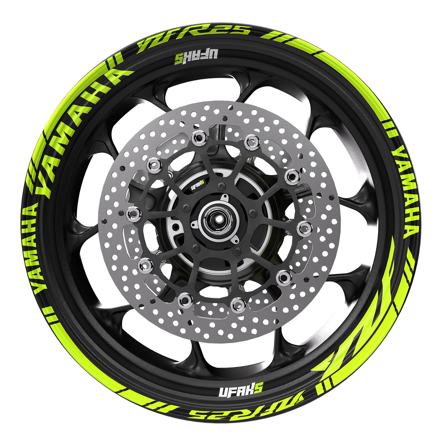 Yamaha YZF R25 Jant Şeridi #renk_florasan sarı