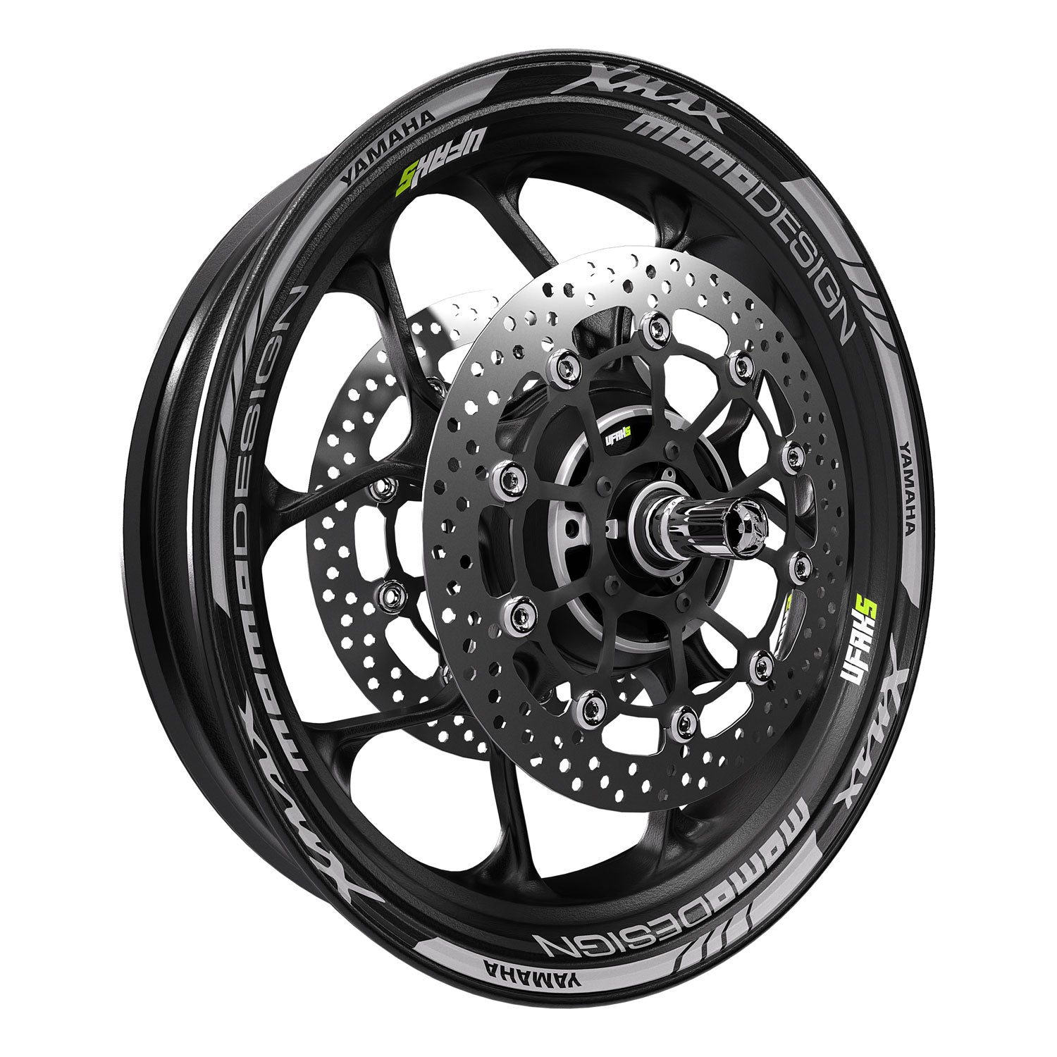 Yamaha XMAX Desenli Jant Şeridi #renk_gri