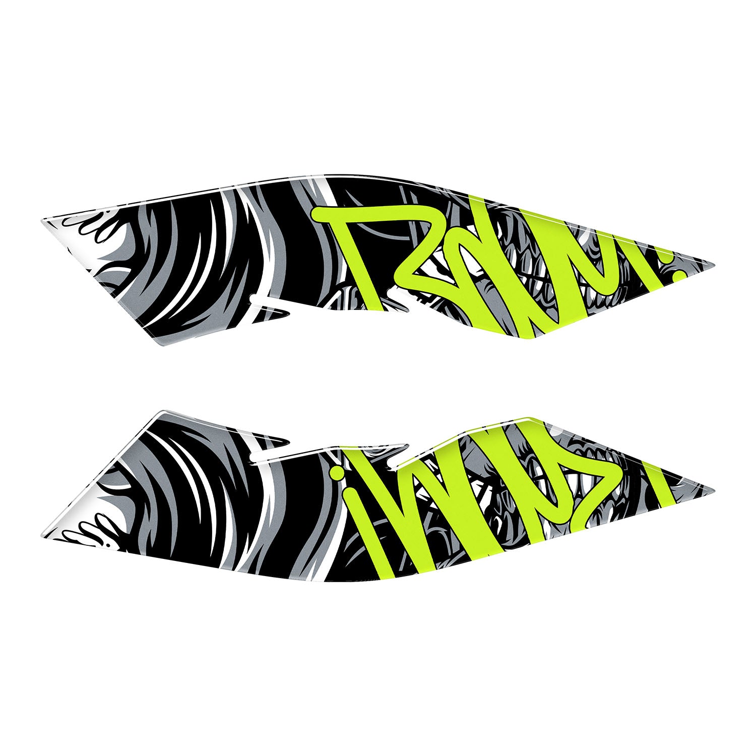 Honda PCX Barrio Divas Ayak Yan Pad Set (2021-2024) #renk_florasan sarı