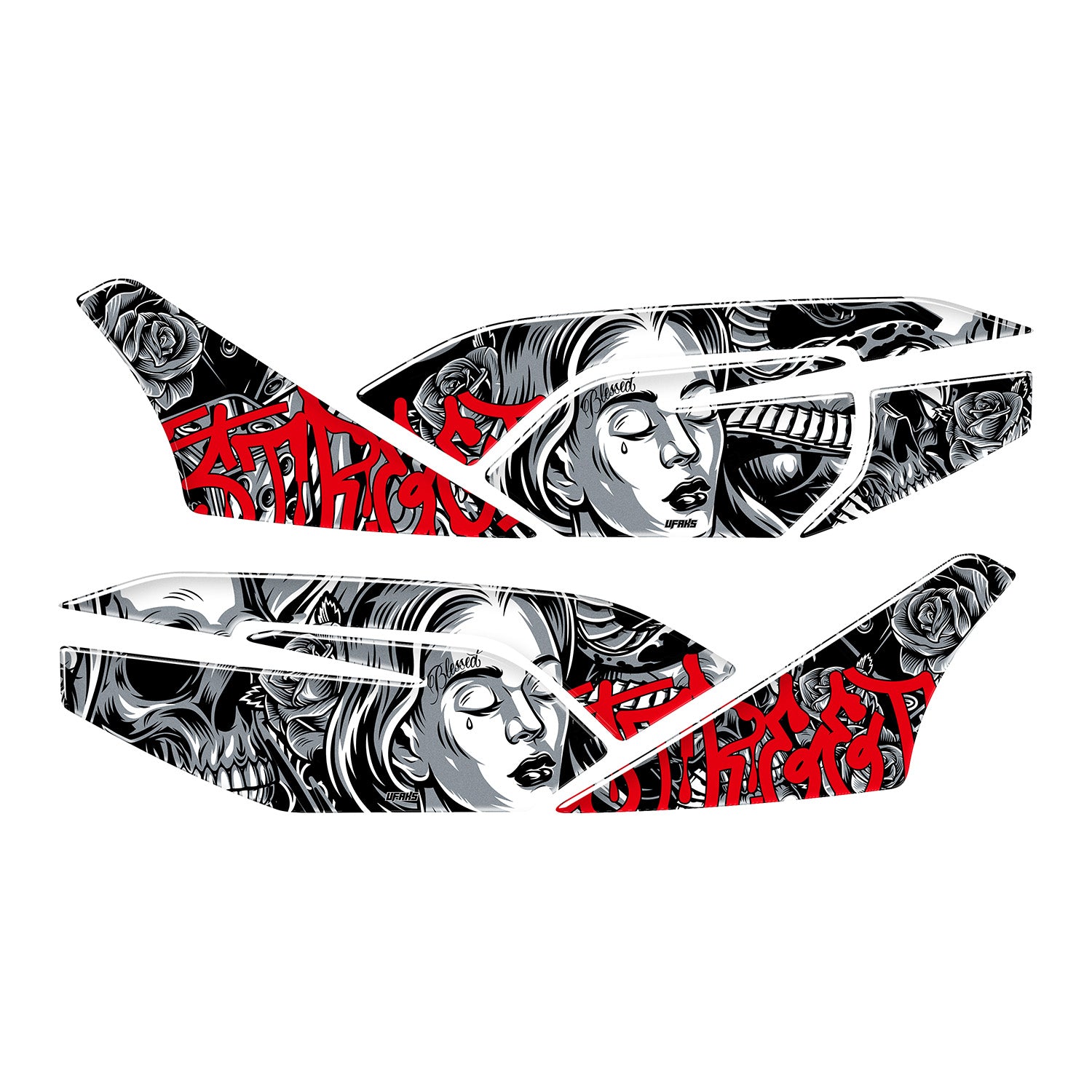 Honda PCX Barrio Divas Yan Pad Set (2021-2024) #renk_kırmızı