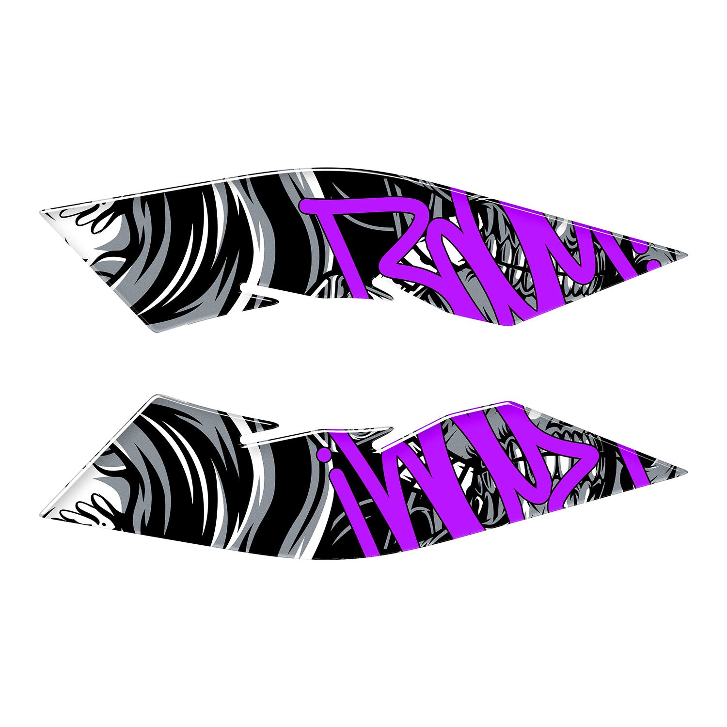 Honda PCX Barrio Divas Ayak Yan Pad Set (2021-2024) #renk_mor