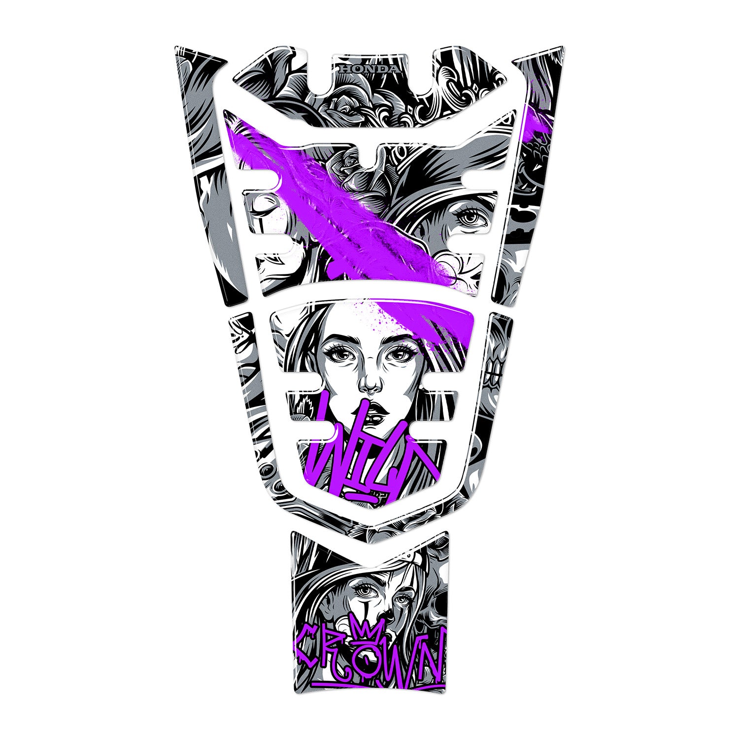 Honda PCX Barrio Divas Tank Pad (2021-2024) #renk_mor