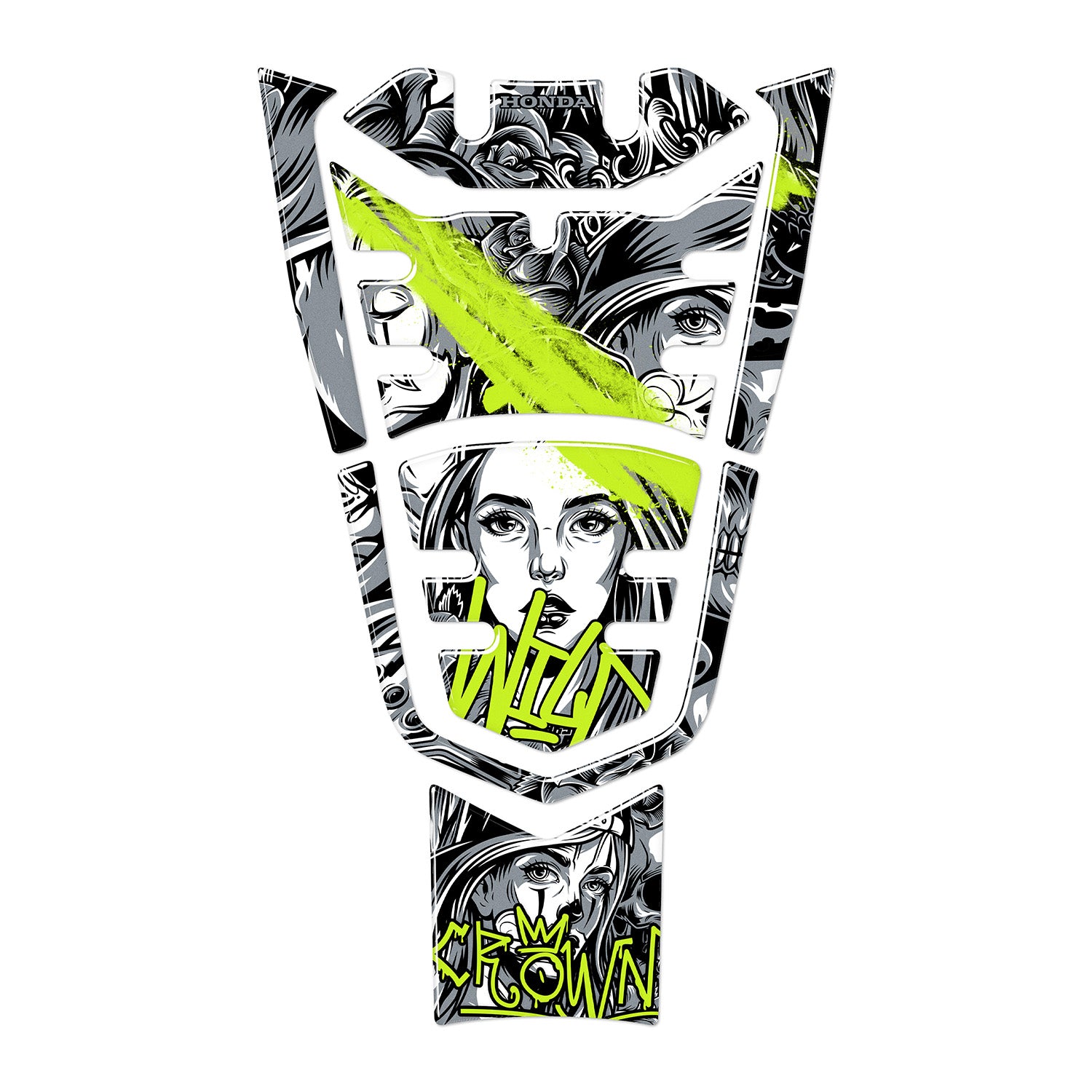 Honda PCX Barrio Divas Tank Pad (2021-2024) #renk_florasan sarı