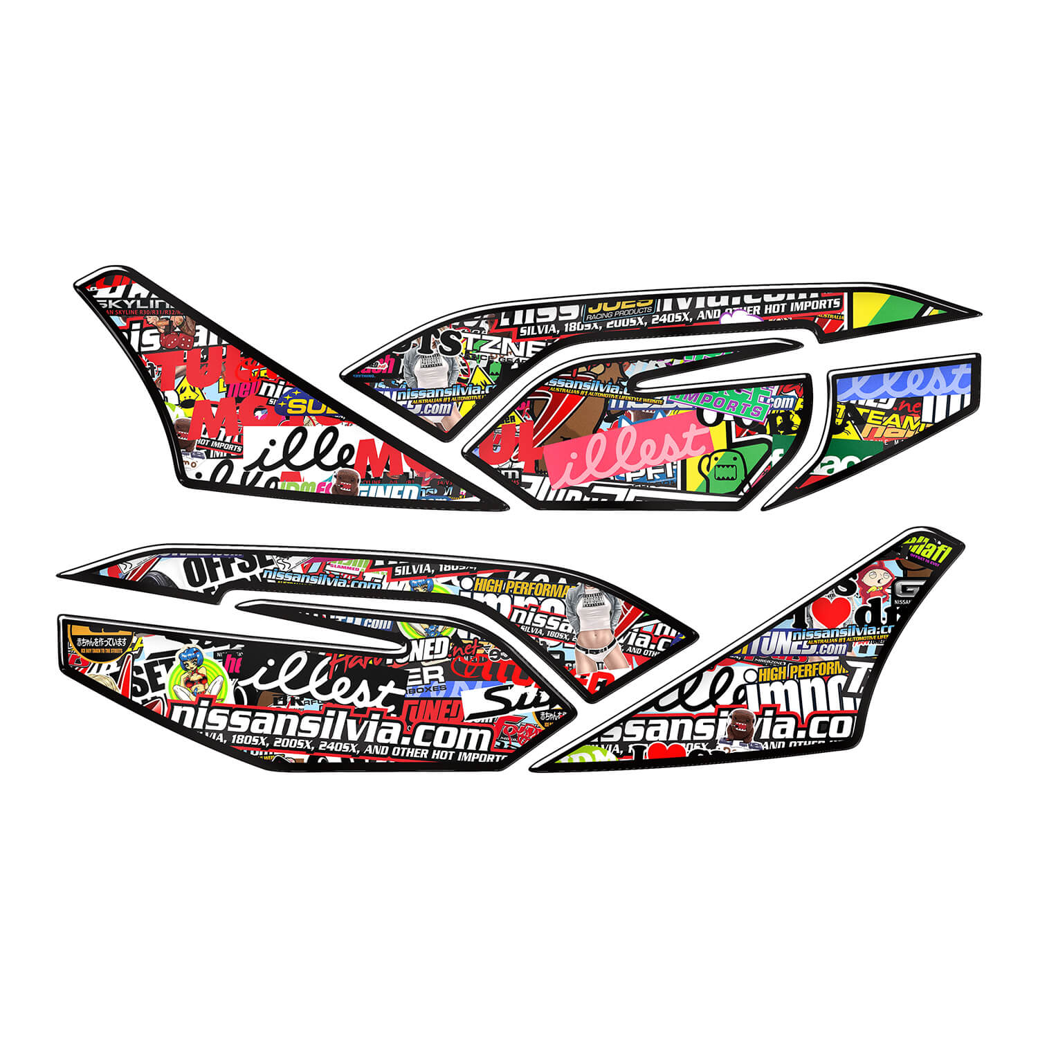 Honda PCX Hellaflush Yan Pad Set (2021-2024)