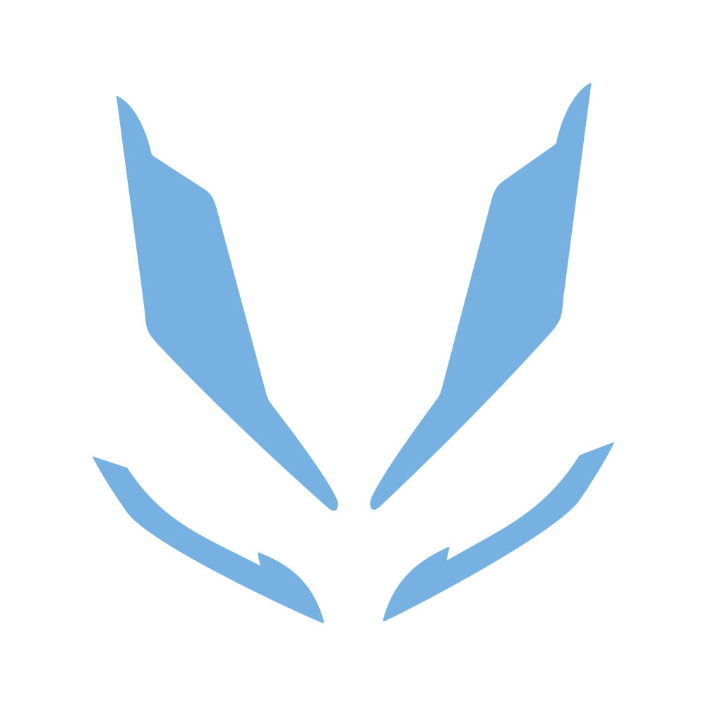 Honda PCX Kalın Ön Far Üstü Filmi, Far Kaşı (2021-2024) #renk_açık mavi