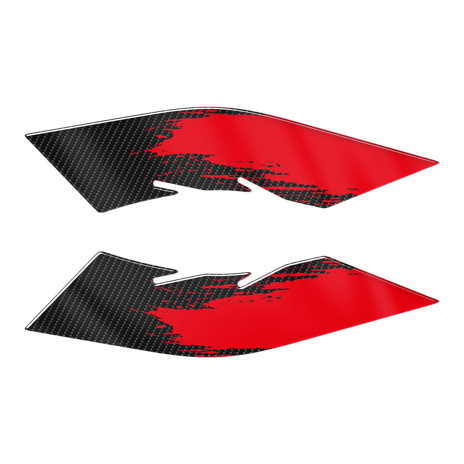 Honda PCX Karbon Desenli Ayak Yan Pad Set (2021-2024) #renk_kırmızı