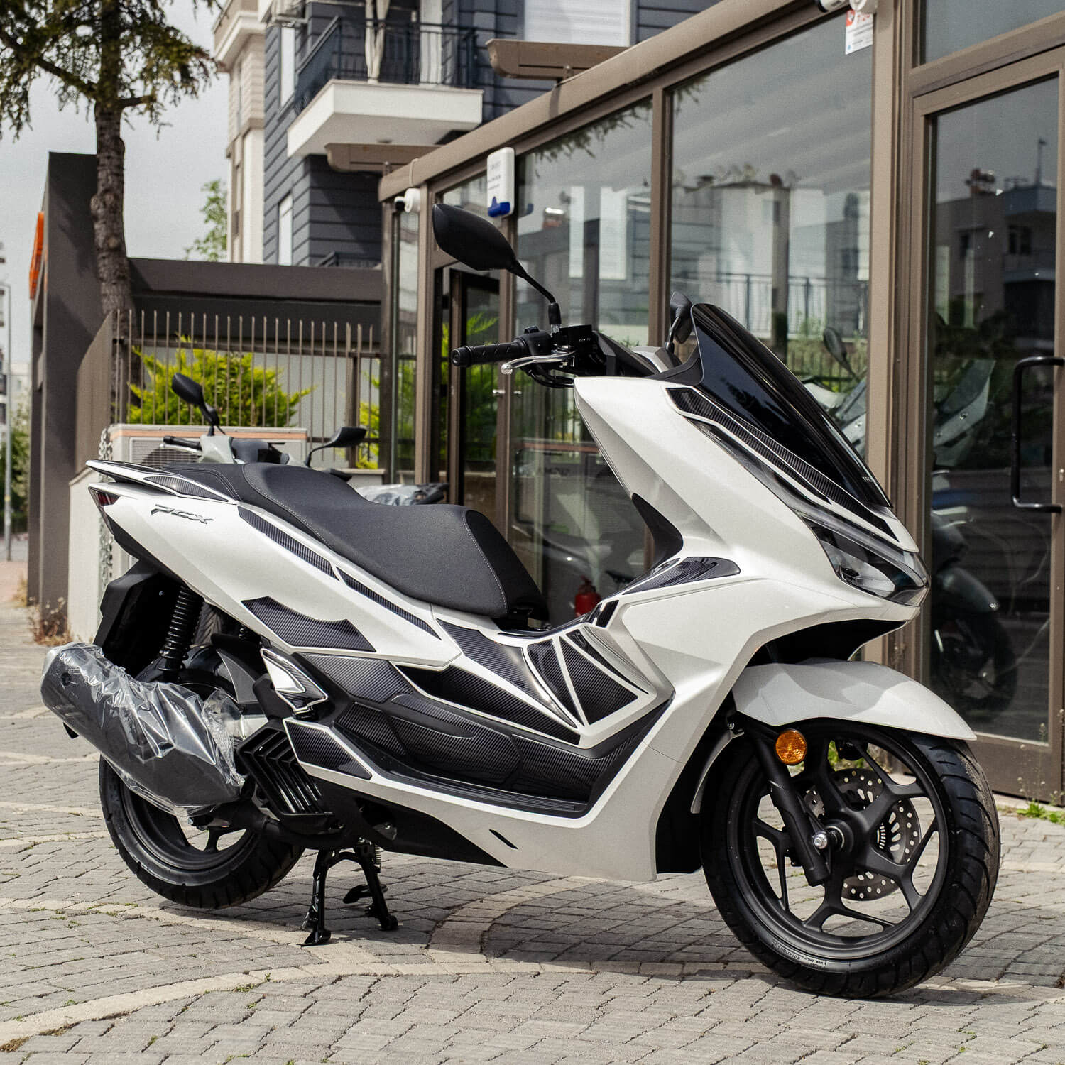 Honda PCX Karbon Tasarımlı Tank Pad Set (2025) #set_tam koruma set