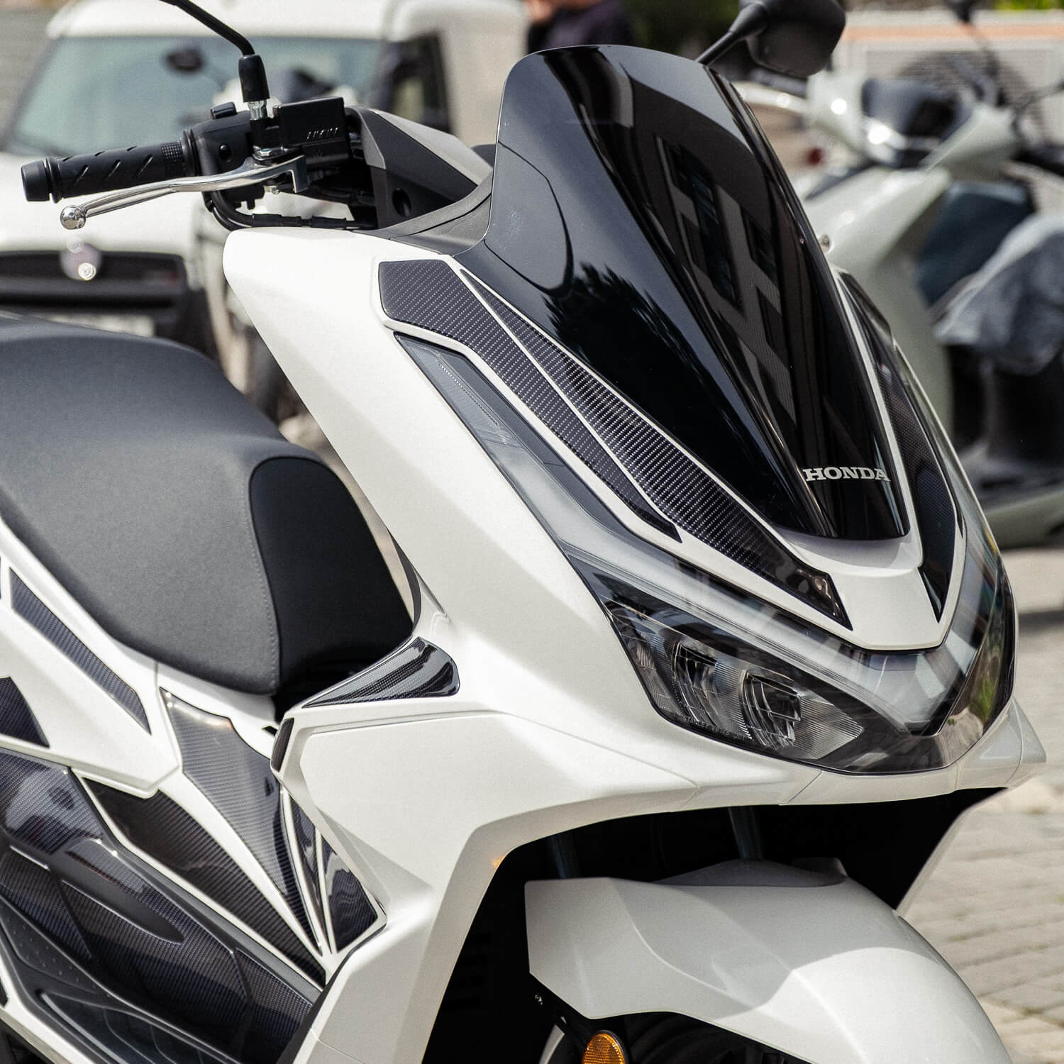 Honda PCX Karbon Tasarımlı Tank Pad Set (2025) #set_tam koruma set