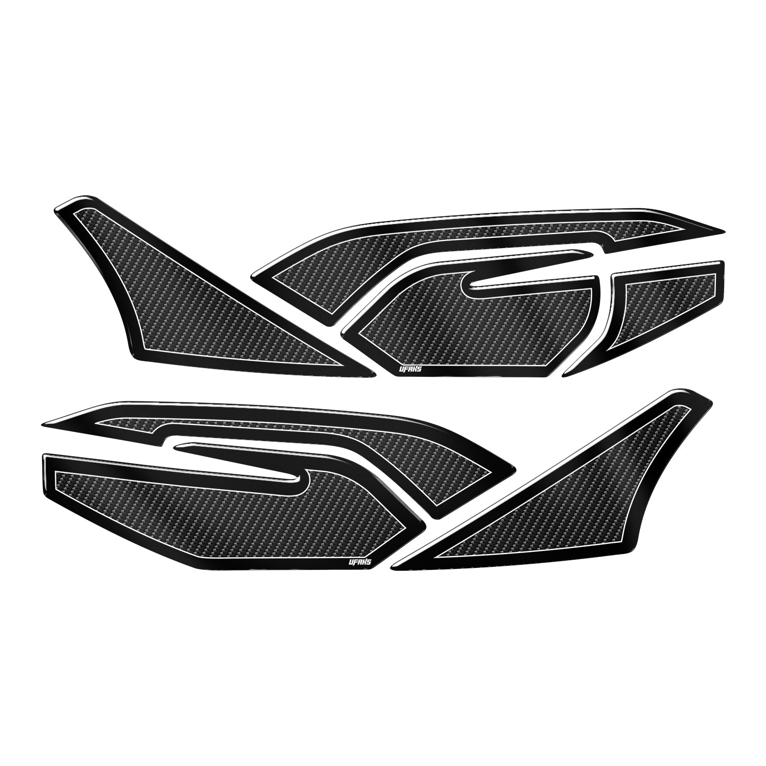 Honda PCX Karbon Tasarımlı Yan Pad Set (2021-2024) #renk_beyaz