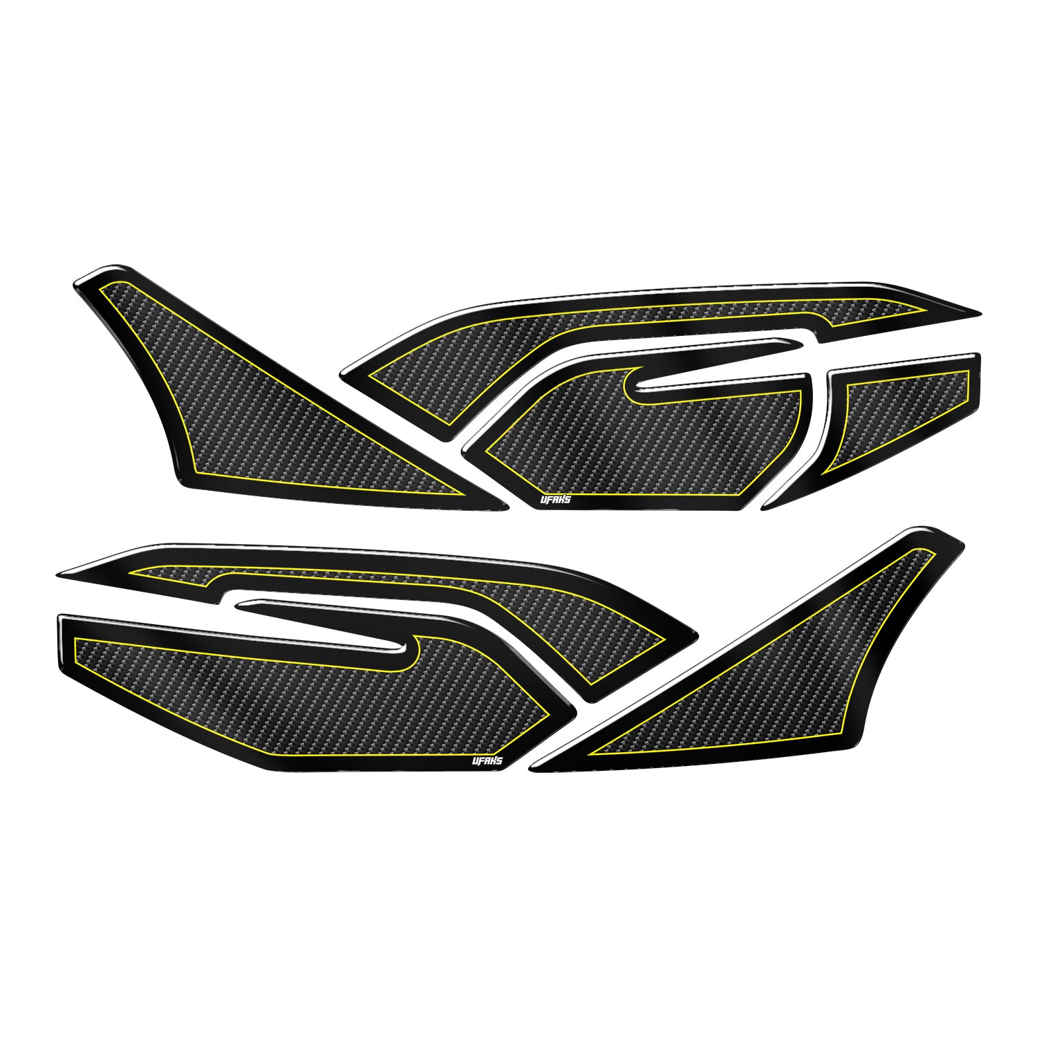 Honda PCX Karbon Tasarımlı Yan Pad Set (2021-2024) #renk_sarı