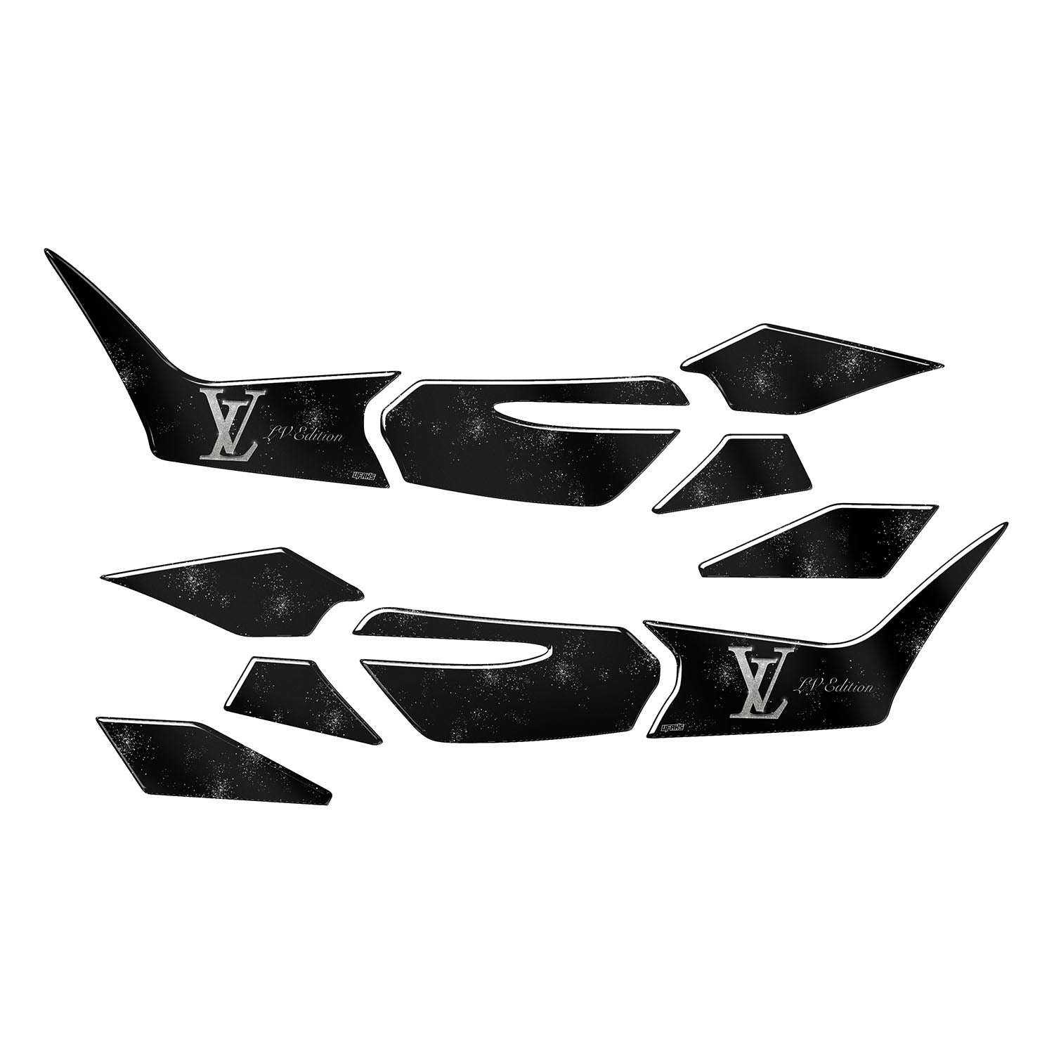 Honda PCX LV Tasarımlı Tank Pad Set (2025) #renk_gümüş #set_yan pad set