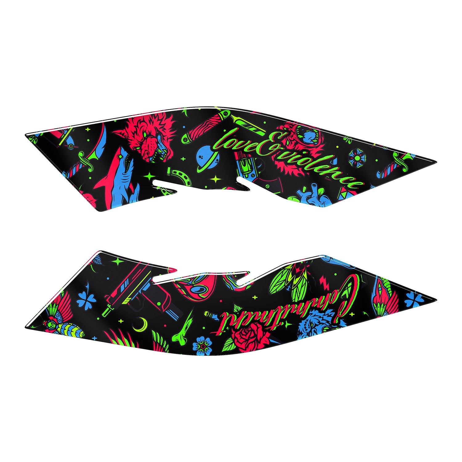 Honda PCX Neon Ayak Yan Pad Set (2021-2024) #renk_yeşil