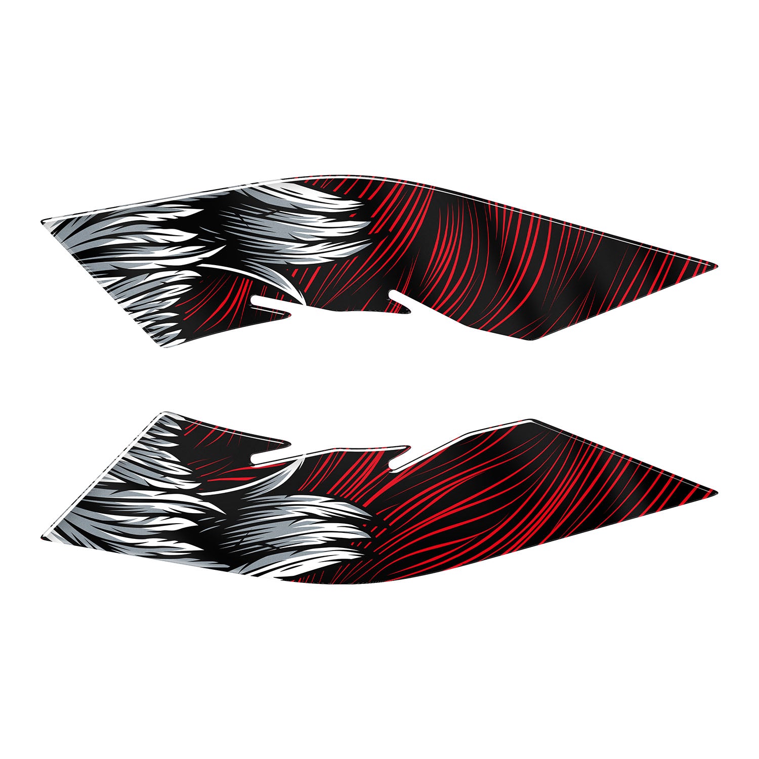Honda PCX Phantom Lord Ayak Yan Pad Set (2021-2024) #renk_kırmızı